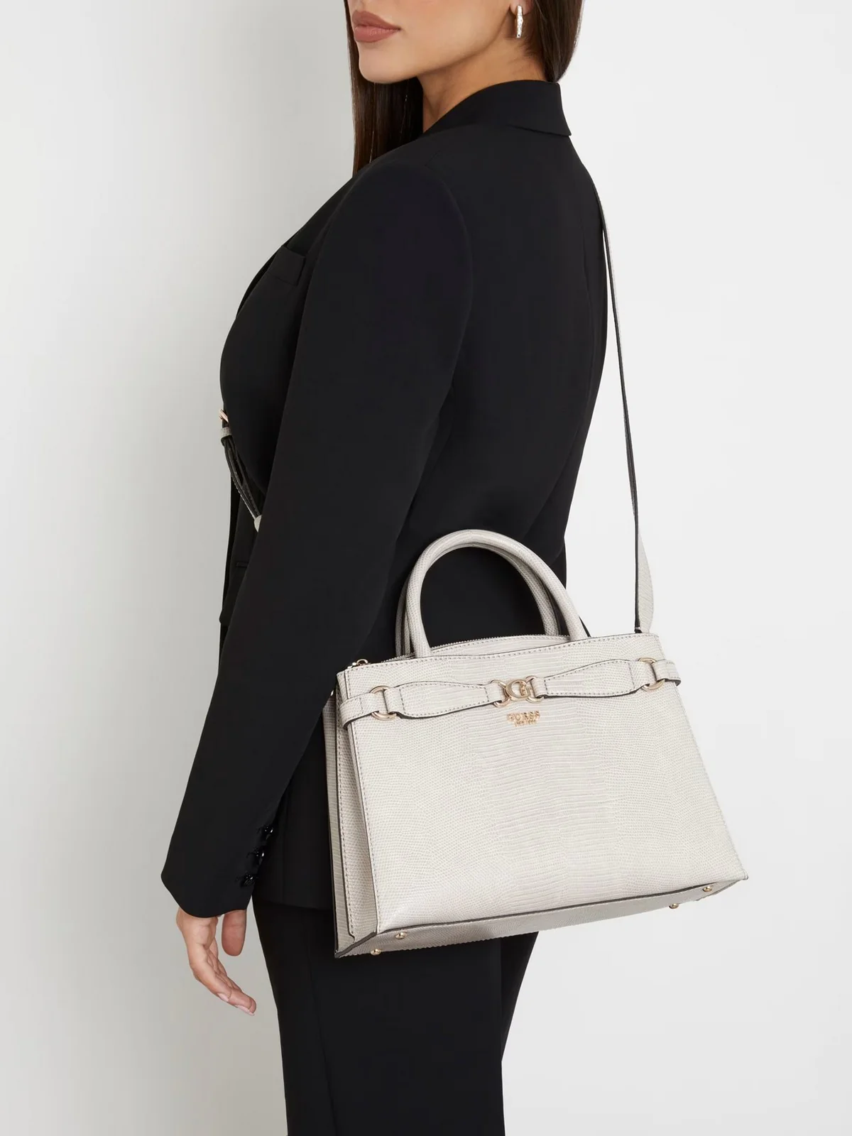 GUESS Borsa Donna Arlena Girlfriend Sa HWKG93 33060 TAU Beige - Image 3