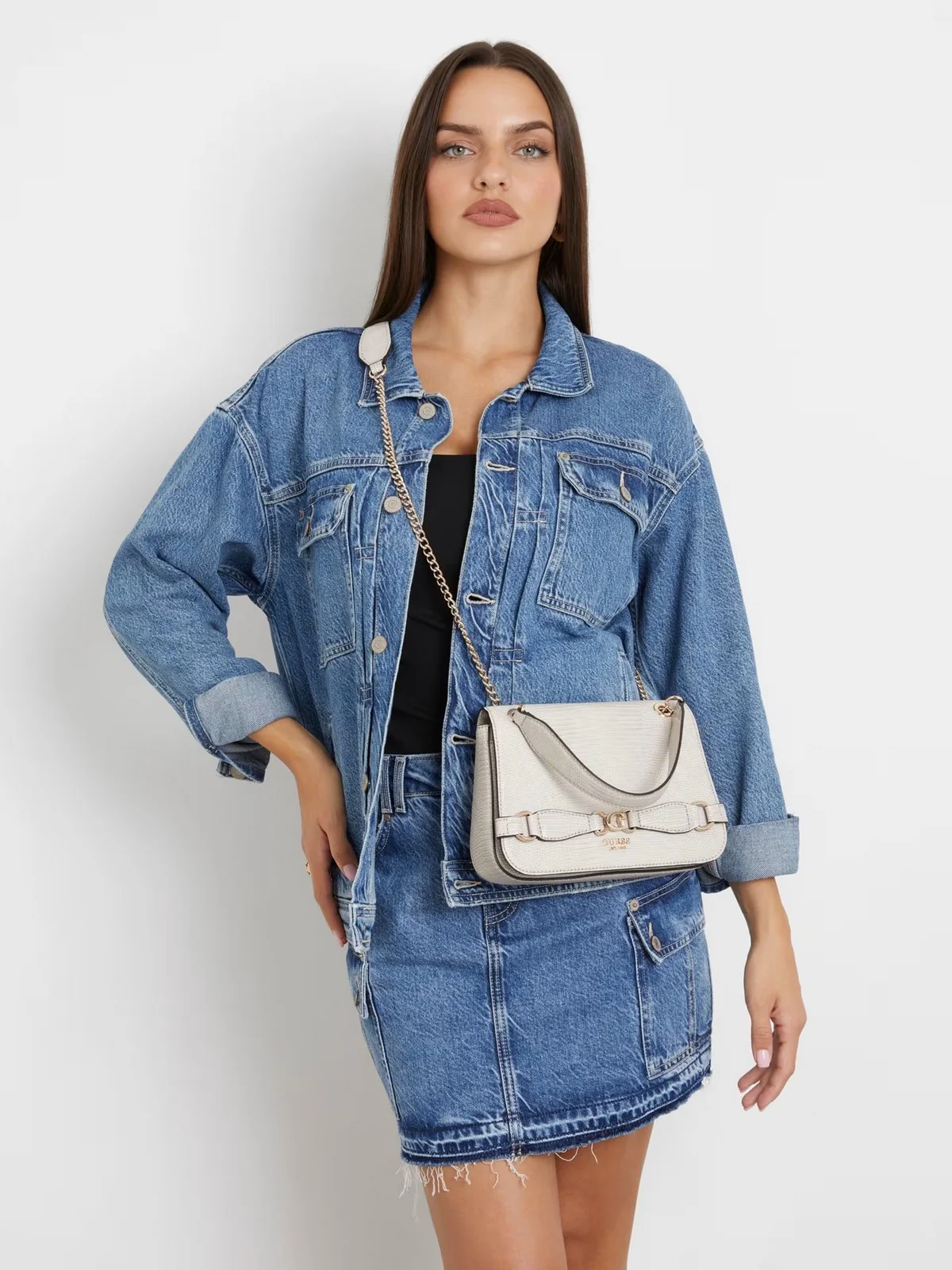 GUESS Borsa Donna Arlena Girlfriend Sa HWKG93 33210 TAU Beige - Image 2