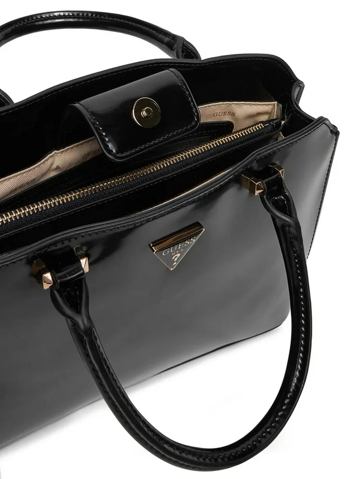 GUESS Borsa Donna ARNELA GIRLFRIEND SATCHEL HWNG94 96060 BLA Nero - Image 4
