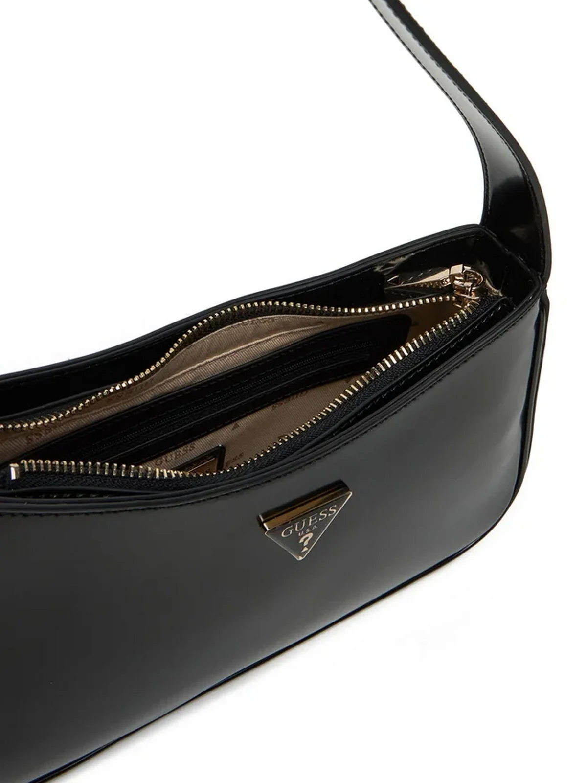 GUESS Borsa Donna ARNELA TOP ZIP SHOULDER BAG HWNG94 96170 BLA Nero - Image 4