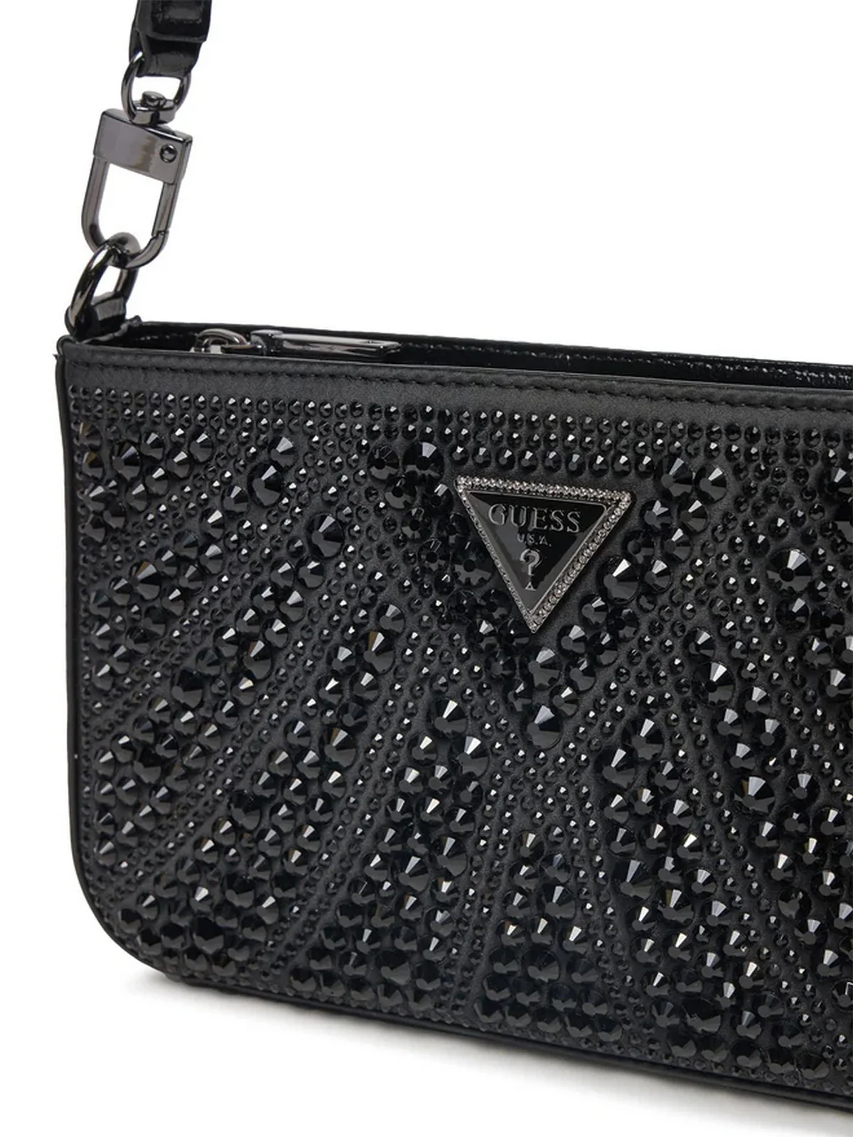 GUESS Borsa Donna BEAUVOIR MINI TOP ZIP SHDR BAG HWXM95 28720 BLA Nero - Image 2