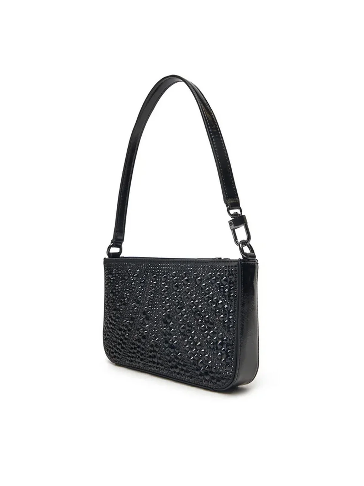 GUESS Borsa Donna BEAUVOIR MINI TOP ZIP SHDR BAG HWXM95 28720 BLA Nero - Image 3
