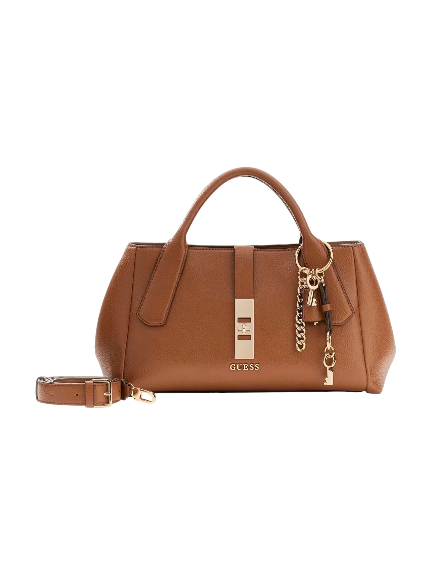 GUESS Borsa Donna BROOKE HIGH SOCIETY SATCHEL HWBG98 97060 COG COGNAC - Image 2