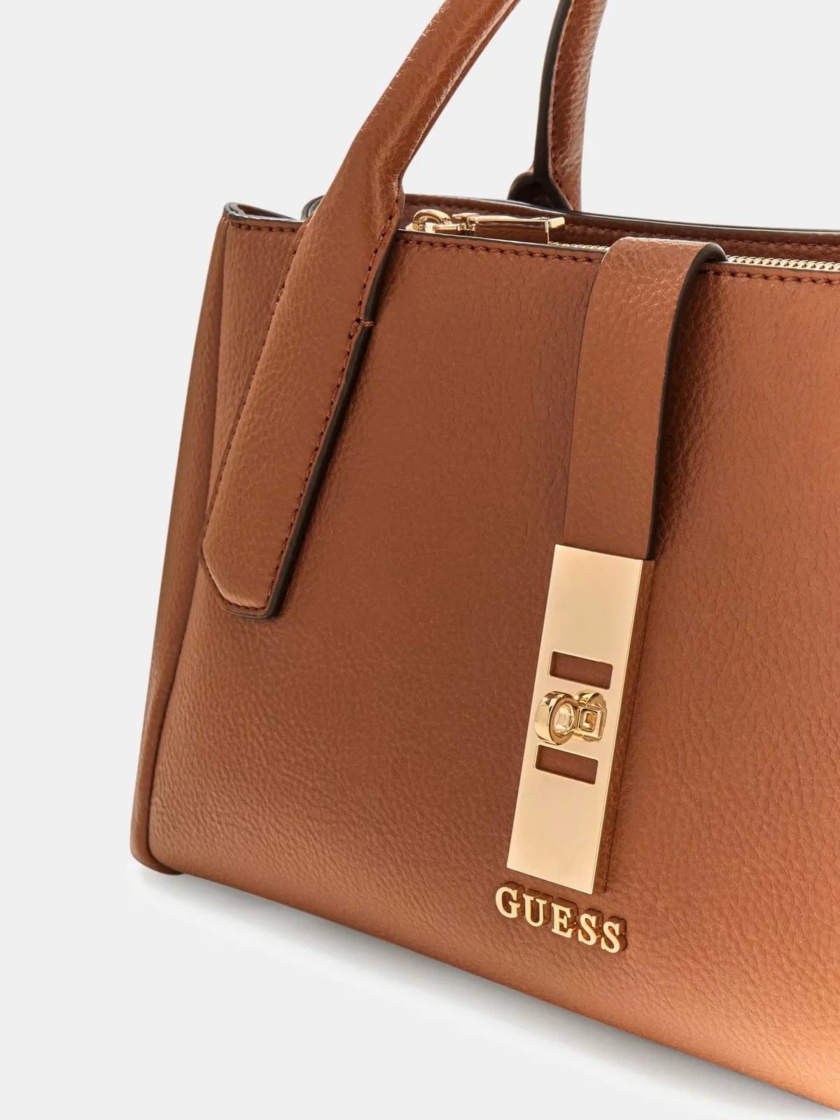GUESS Borsa Donna BROOKE HIGH SOCIETY SATCHEL HWBG98 97060 COG COGNAC - Image 6