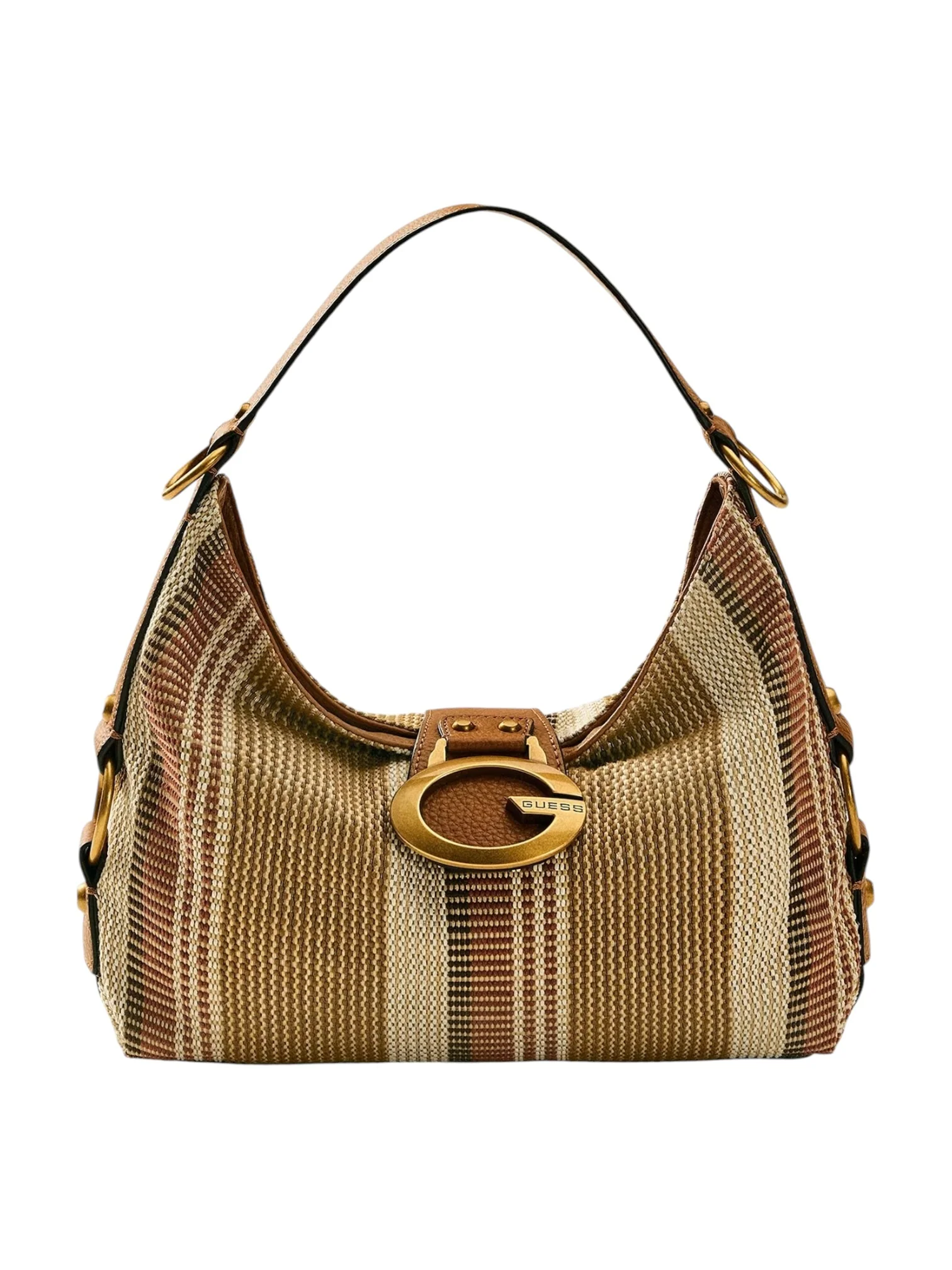 GUESS Borsa Donna CAMDEN SHOULDER BAG HWAB93 08180 CGM COGNAC MULTI - Image 2