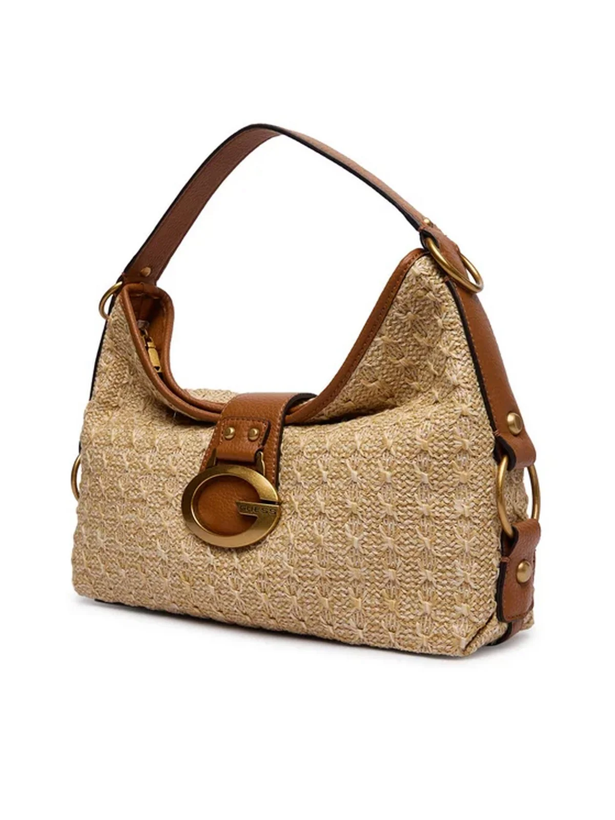 GUESS Borsa Donna CAMDEN SHOULDER BAG HWRB93 08180 NTC NATURAL/COGNAC - Image 4