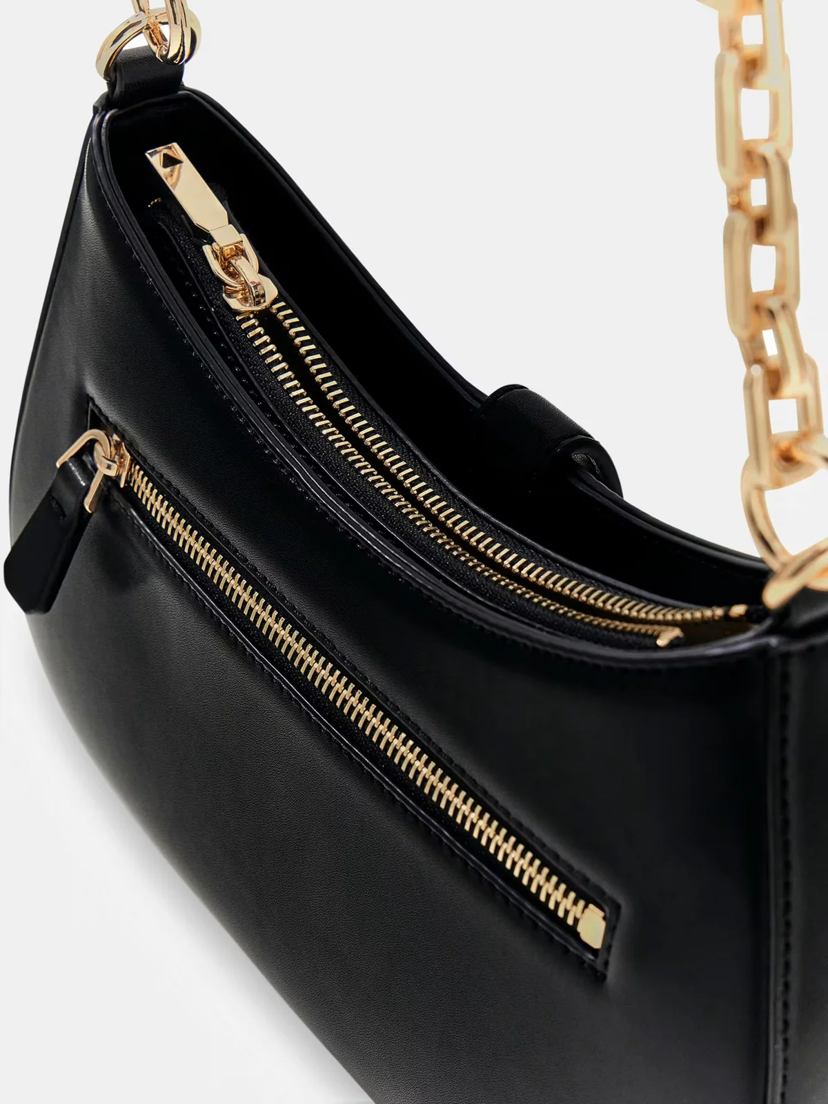GUESS Borsa Donna CARRIE TOP ZIP SHOULDER BAG HWVG98 96180 BLA BLACK - Image 4
