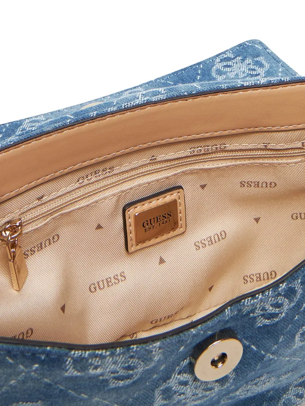 GUESS Borsa Donna CERELIA FLAP SHOULDER BAG HWDG96 45190 DLP Blu - Image 4