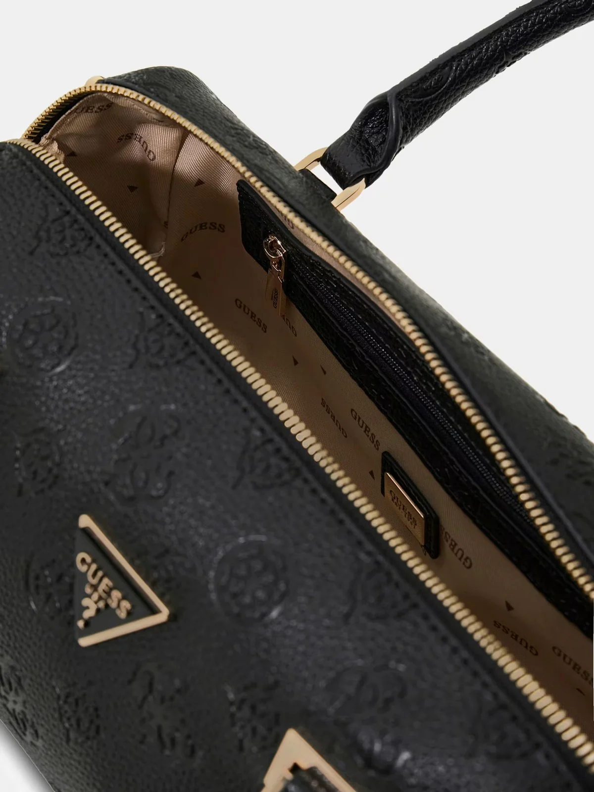 GUESS Borsa Donna CRESIDIA II BOX SATCHEL HWPD98 88080 BLO BLACK LOGO - Image 6