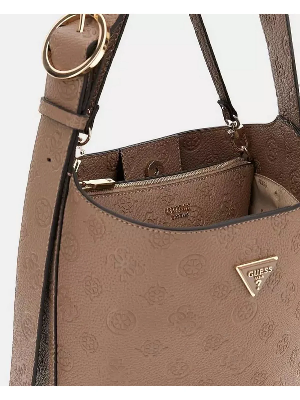 GUESS Borsa Donna CRESIDIA II BUCKET HWPD98 88040 DKO DARK TAUPE LOGO - Image 2