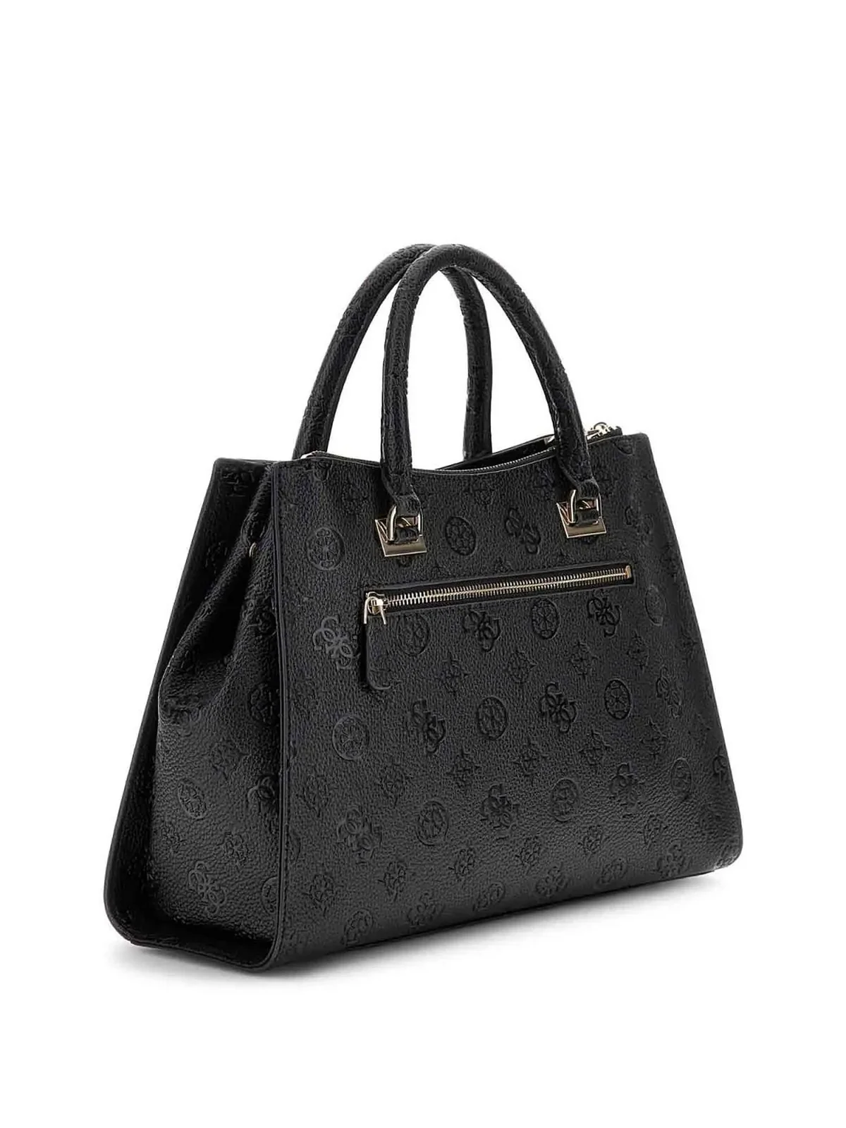 GUESS Borsa Donna CRESIDIA II SOCIETY SATCHEL HWPD98 88070 BLO BLACK LOGO - Image 2