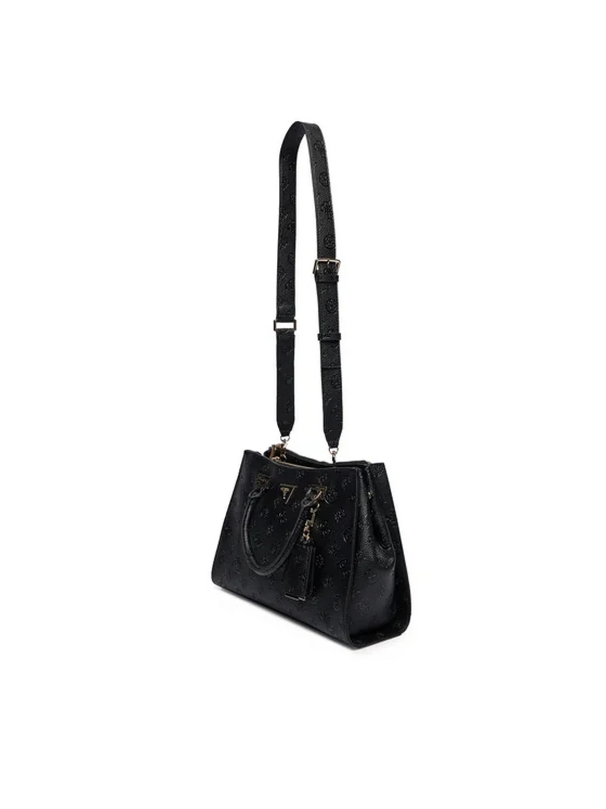 GUESS Borsa Donna CRESIDIA II SOCIETY SATCHEL HWPD98 88070 BLO BLACK LOGO - Image 4