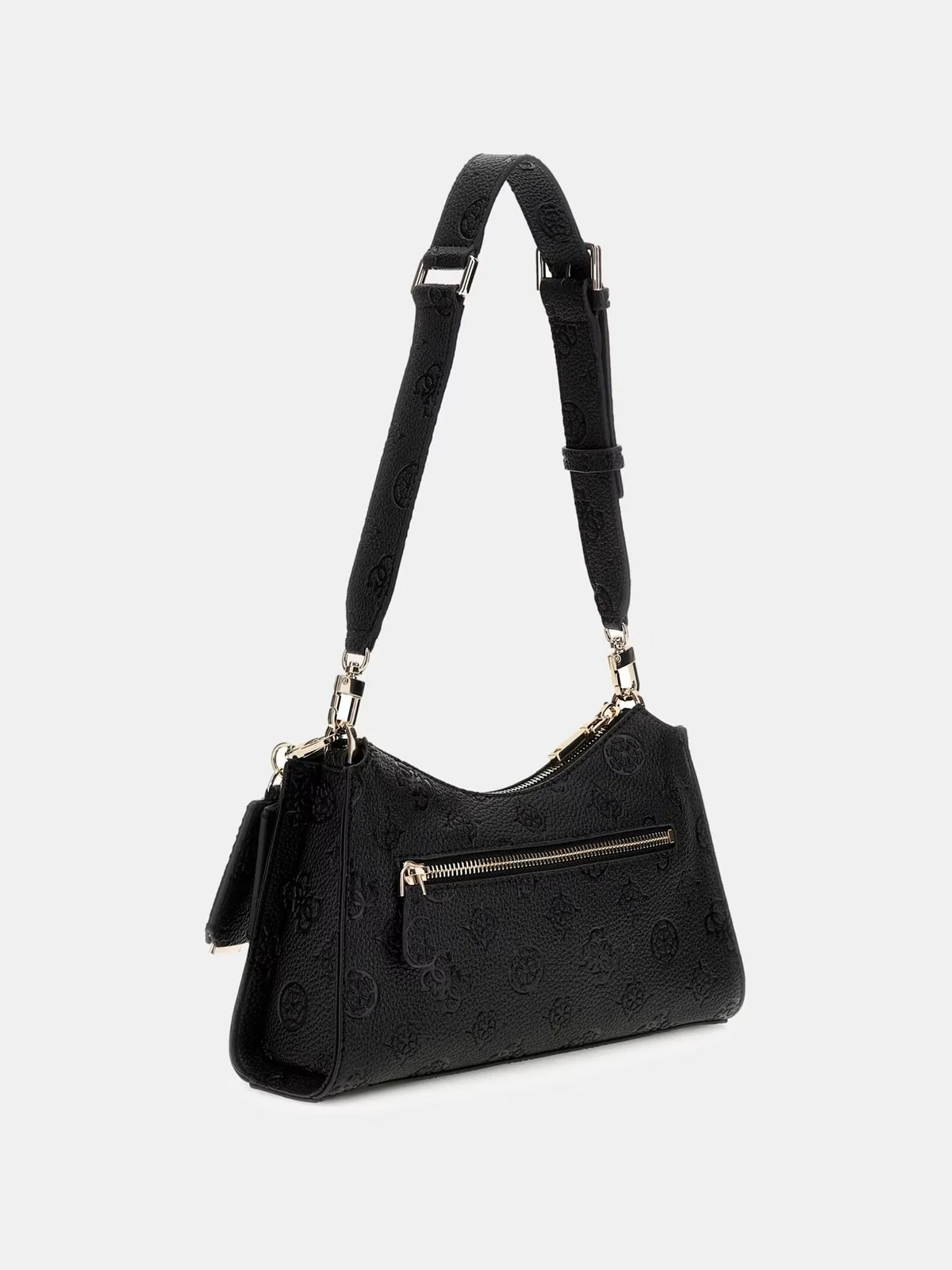 GUESS Borsa Donna CRESIDIA II TOP ZIP SHLDR BAG HWPD98 88180 BLO BLACK LOGO - Image 3