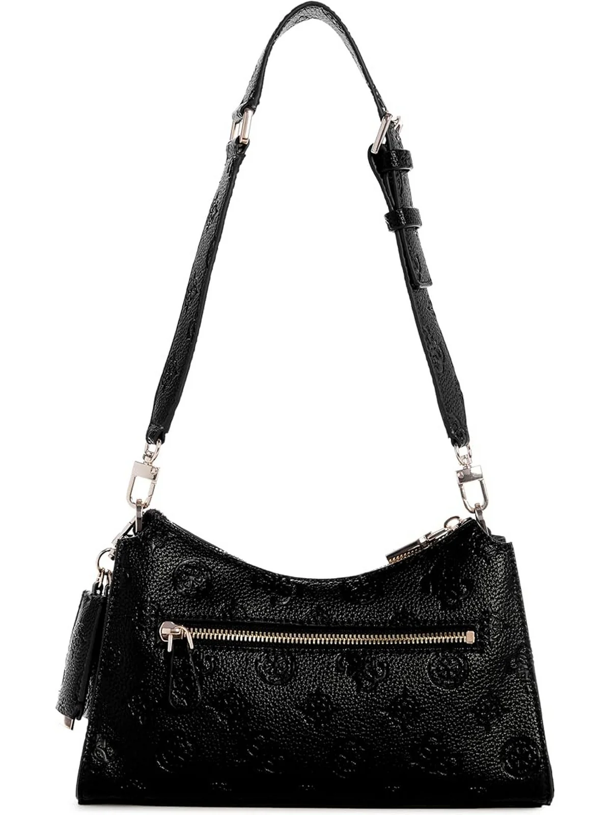 GUESS Borsa Donna CRESIDIA TOP ZIP SHOULDER BAG HWPG93 49180 BLA BLACK - Image 3