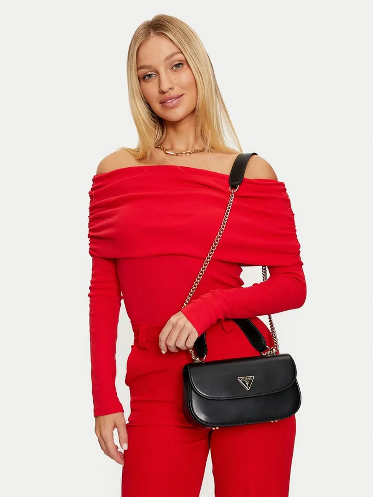 GUESS Borsa Donna DARYNA CONVERTIBLE XBODY FLAP HWVG94 93210 BLA Nero - Image 5