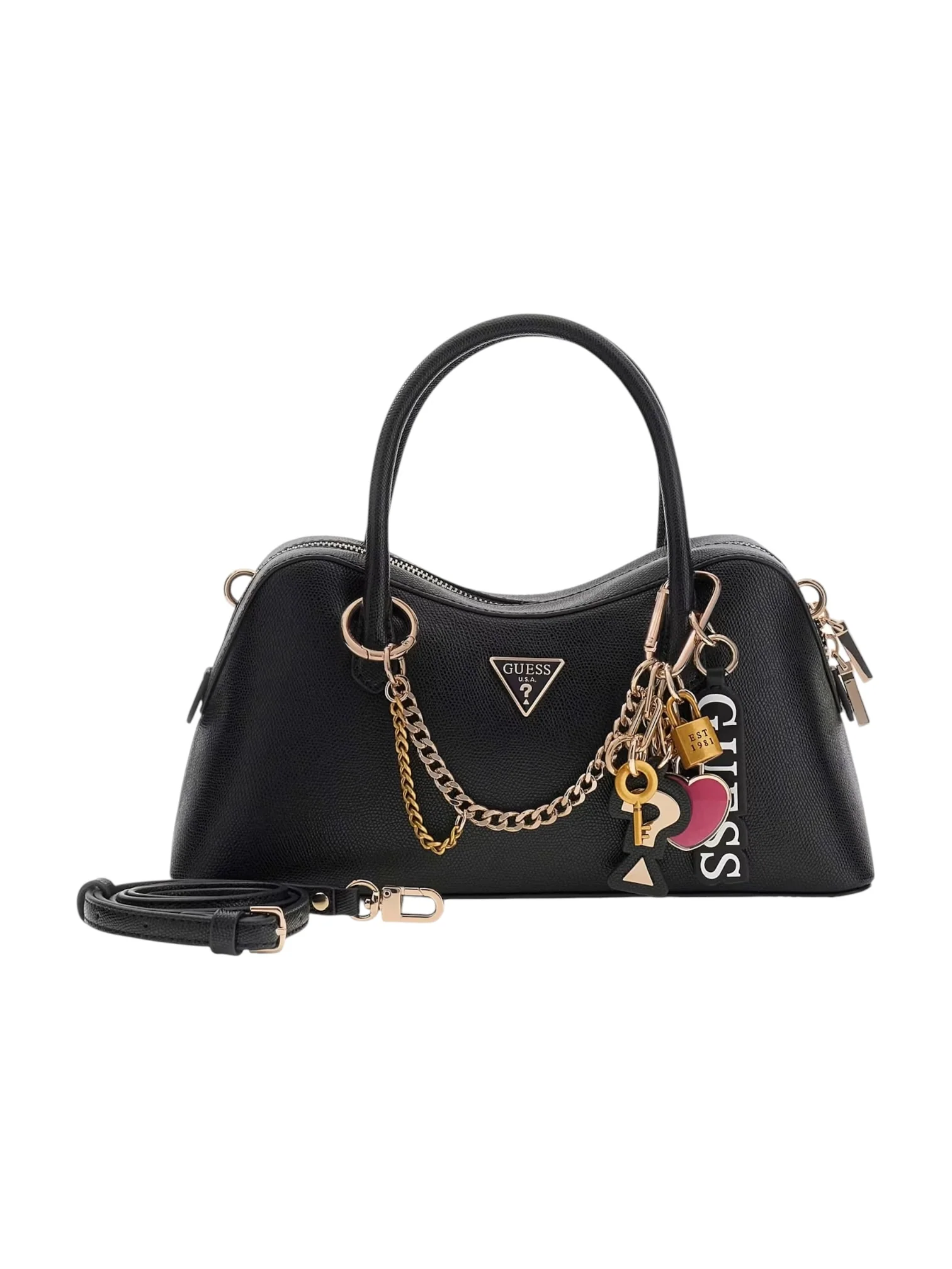 GUESS Borsa Donna DAVINA SATCHEL HWBG98 99060 BLA BLACK - Image 2