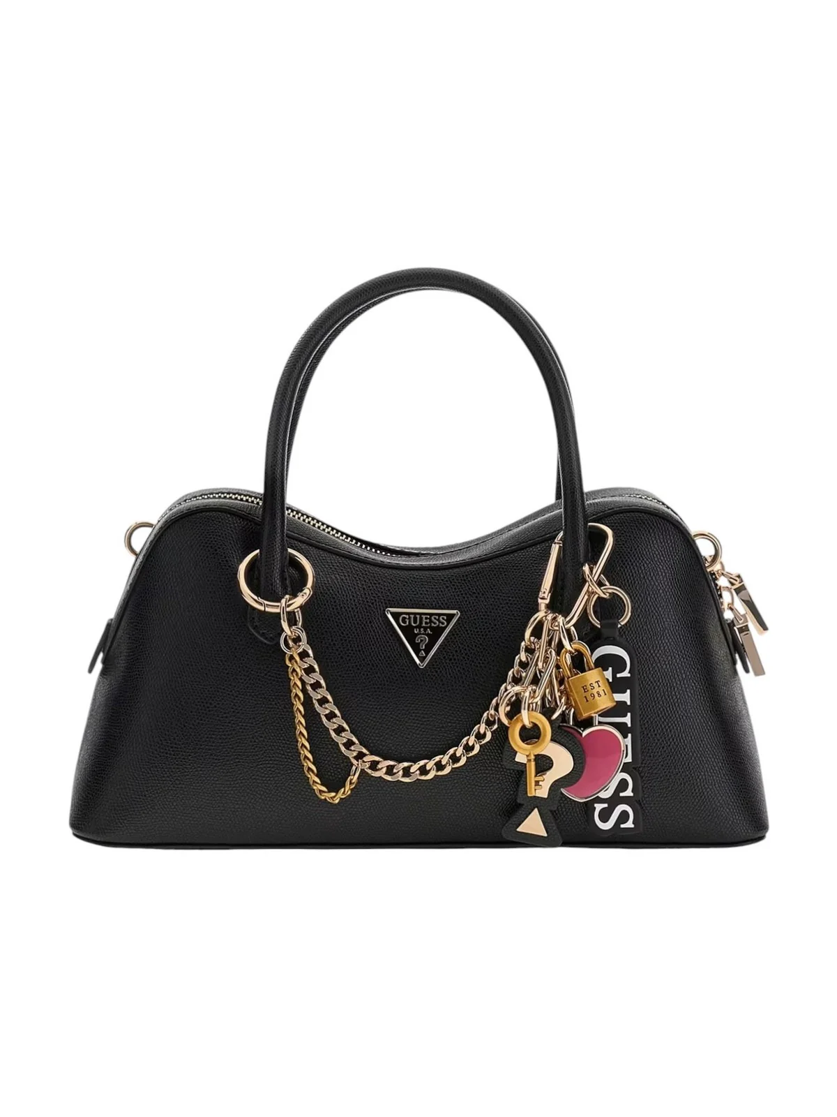 GUESS Borsa Donna DAVINA SATCHEL HWBG98 99060 BLA BLACK - Image 3