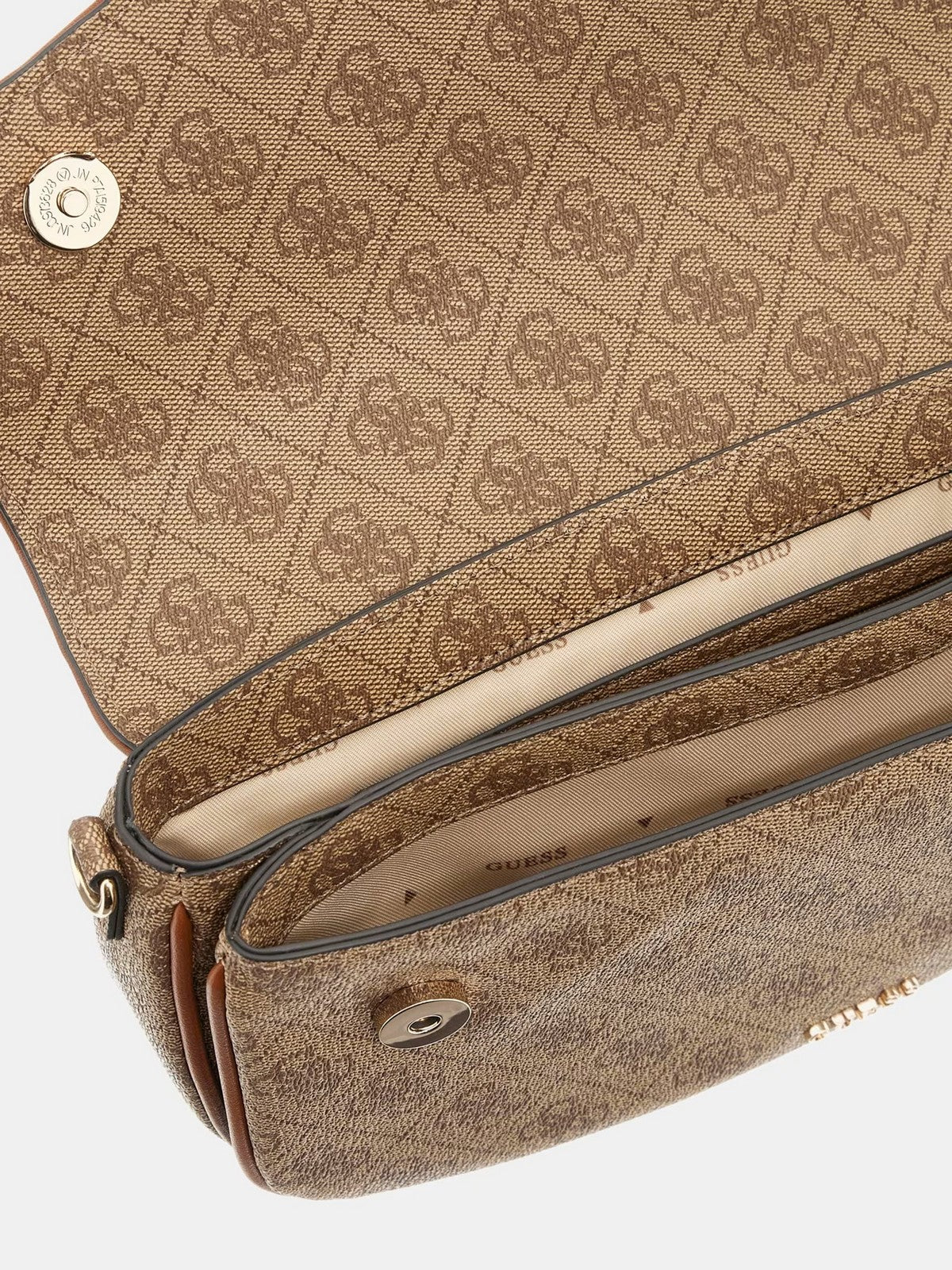 GUESS Borsa Donna DEA FLAP SHOULDER BAG HWSG79 93200 LTL LATTE LOGO - Image 5