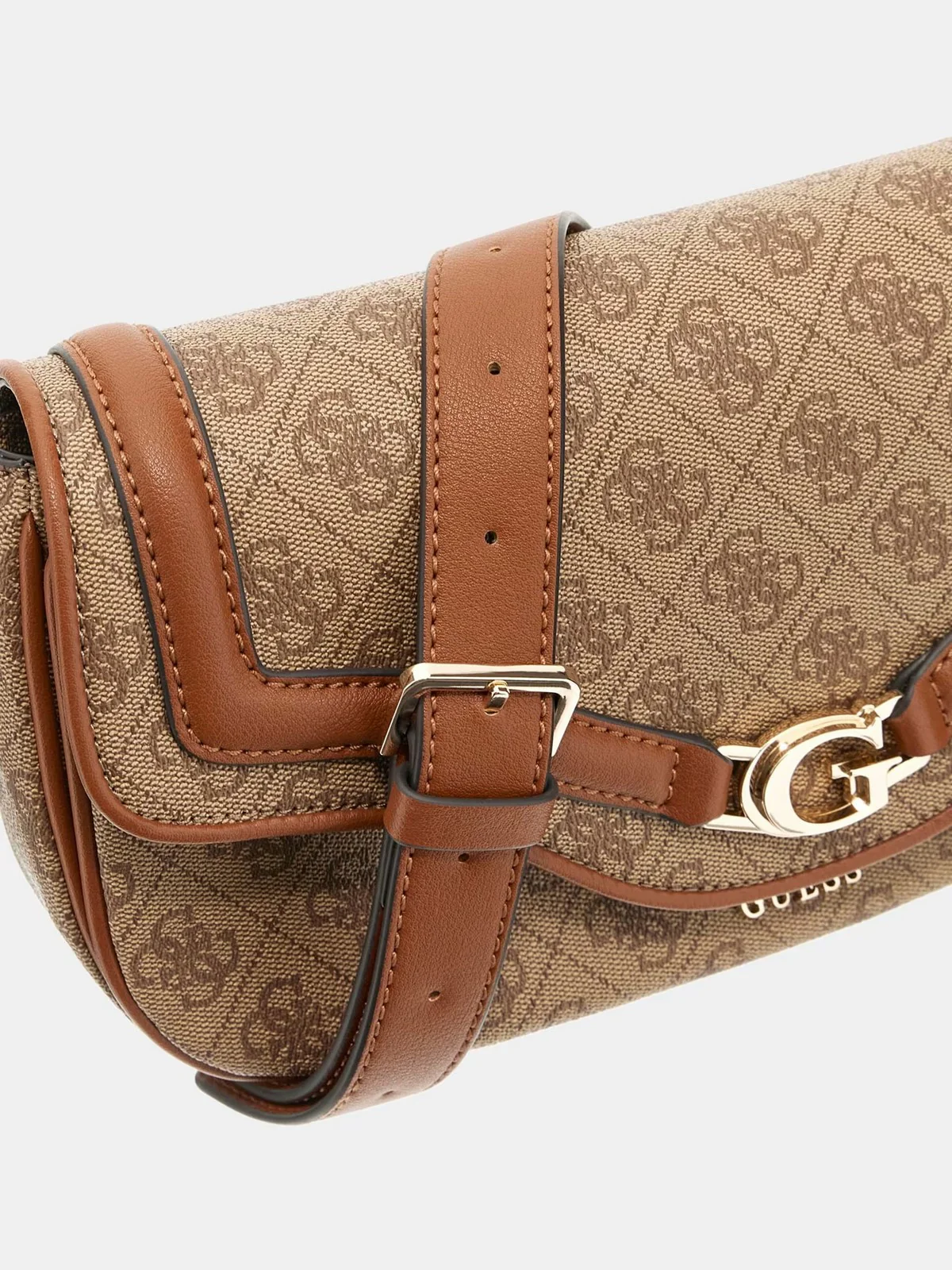 GUESS Borsa Donna DEA FLAP SHOULDER BAG HWSG79 93200 LTL LATTE LOGO - Image 6