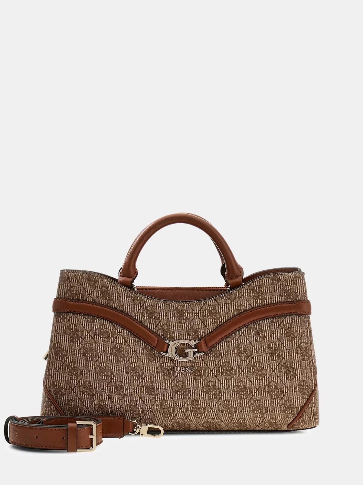 GUESS Borsa Donna DEA GIRLFRIEND SATCHEL HWSG79 93060 LTL LATTE LOGO - Image 4