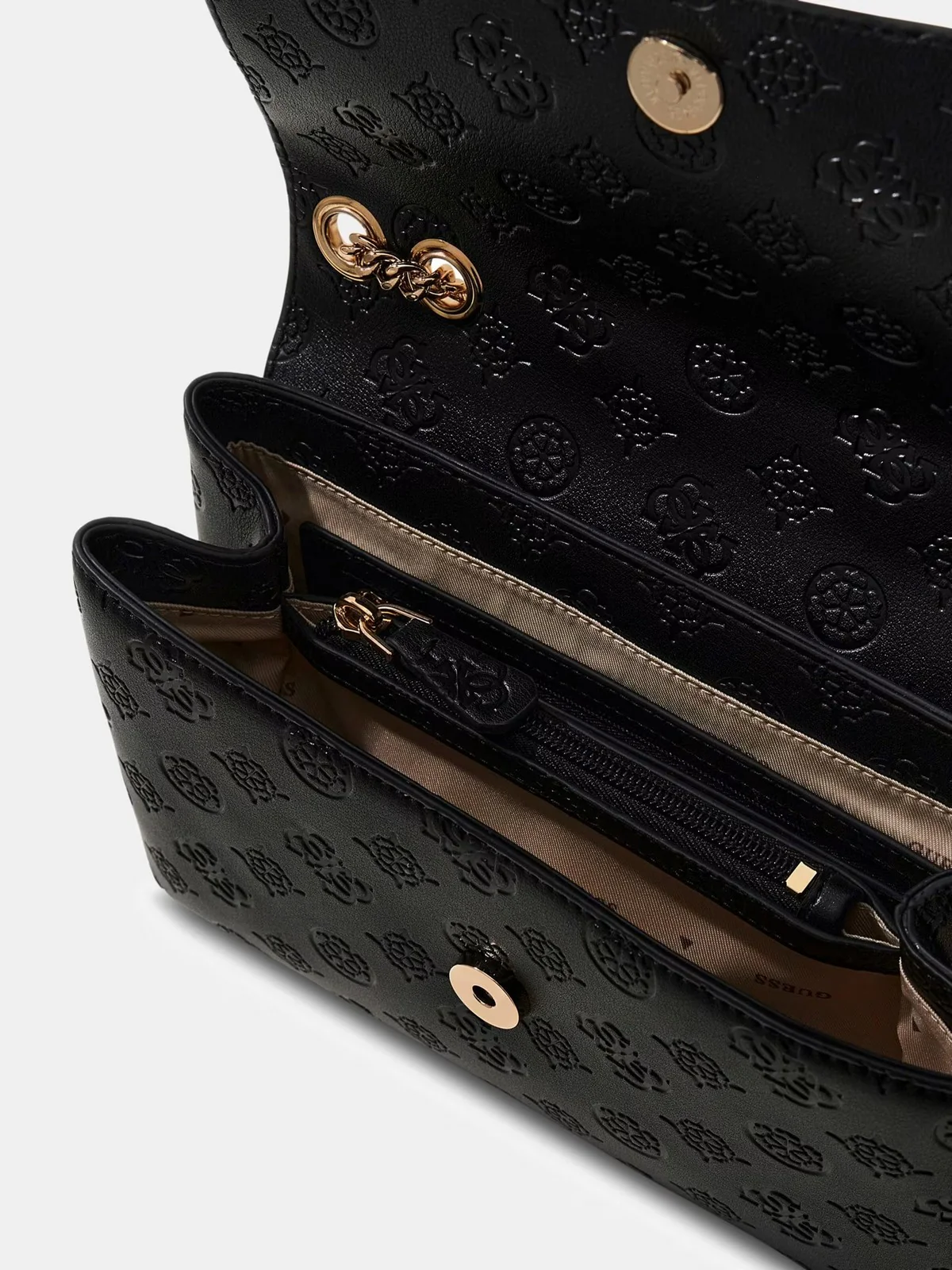 GUESS Borsa Donna DITA CONVERTIBLE XBODY FLAP HWPD76 02210 BLO BLACK LOGO - Image 4