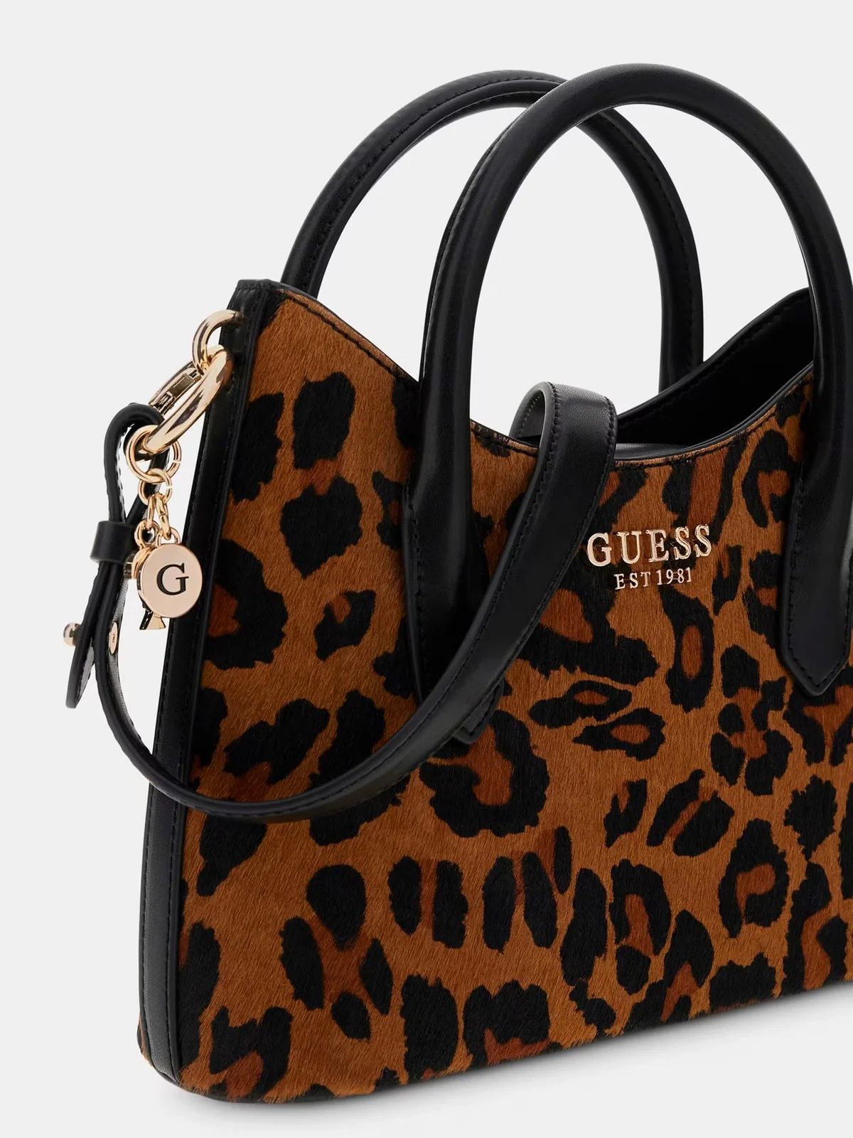 GUESS Borsa Donna DOMITILLA MINI SATHCEL HWLO75 29760 LEO LEOPARD - Image 4