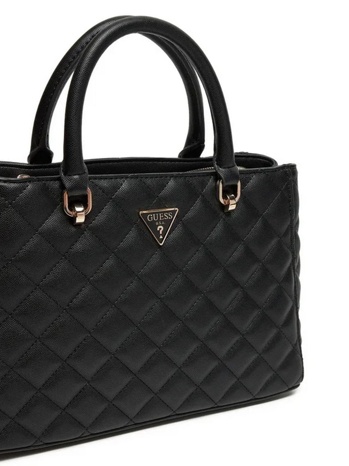 GUESS Borsa Donna Eco Carly Girlfriend HWEQG9 50906 BLA Nero - Image 2