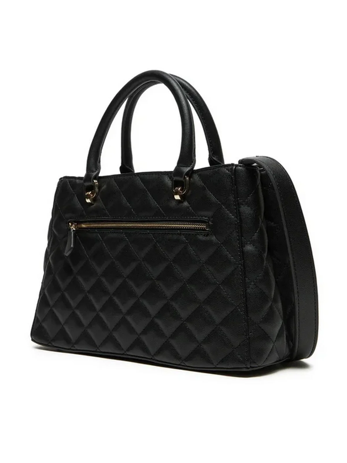 GUESS Borsa Donna Eco Carly Girlfriend HWEQG9 50906 BLA Nero - Image 3