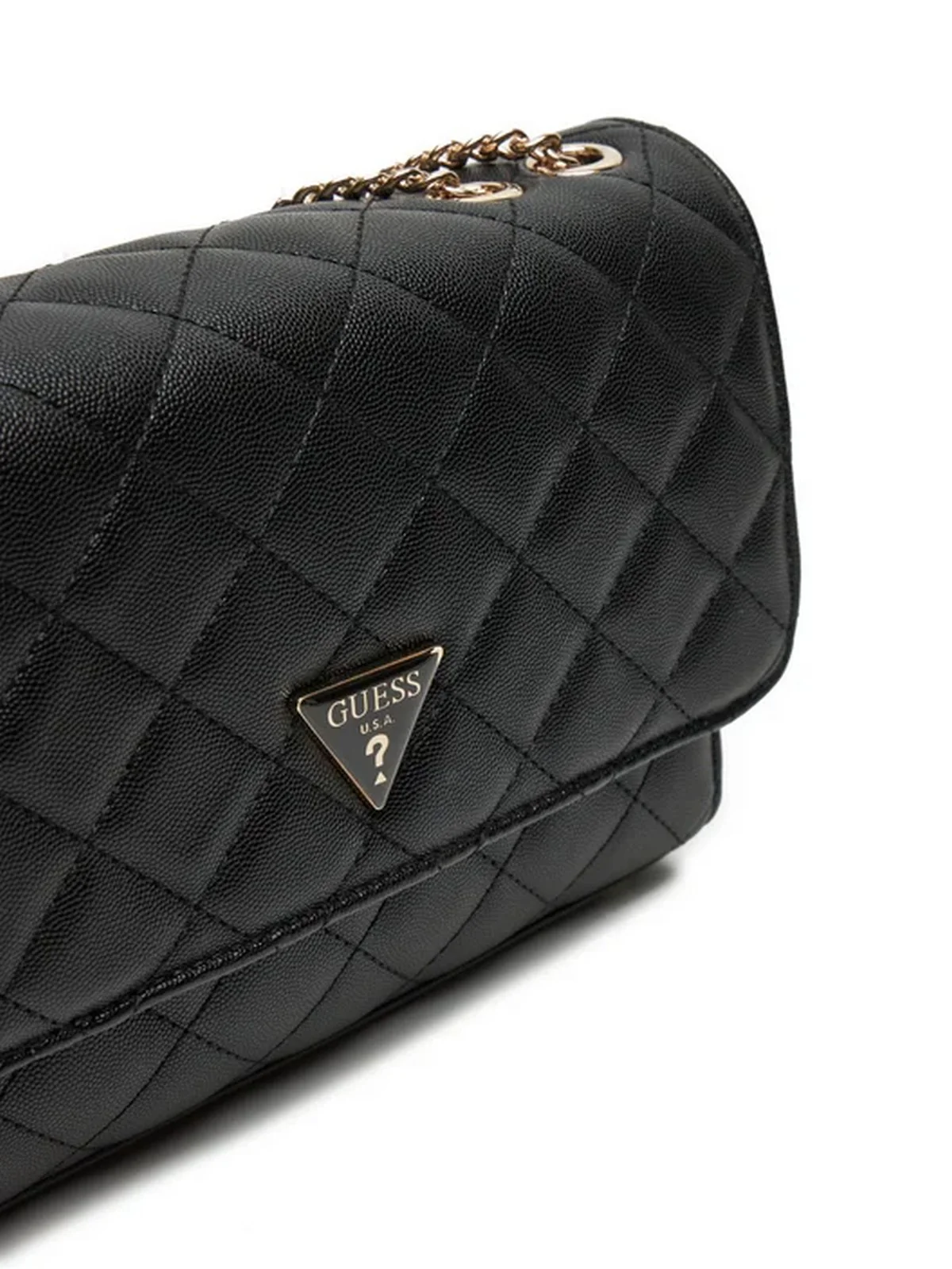 GUESS Borsa Donna Eco Carly Girlfriend HWEQG9 50921 BLA Nero - Image 2