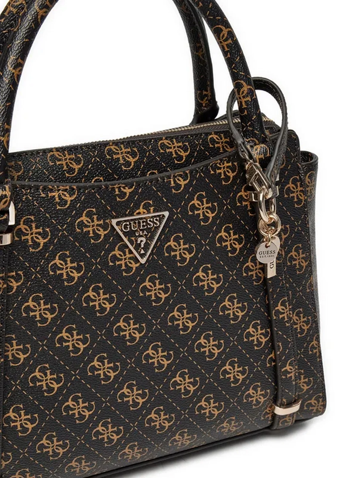 GUESS Borsa Donna Eco Carly Girlfriend HWEQG9 51006 BNL Marrone - Image 2
