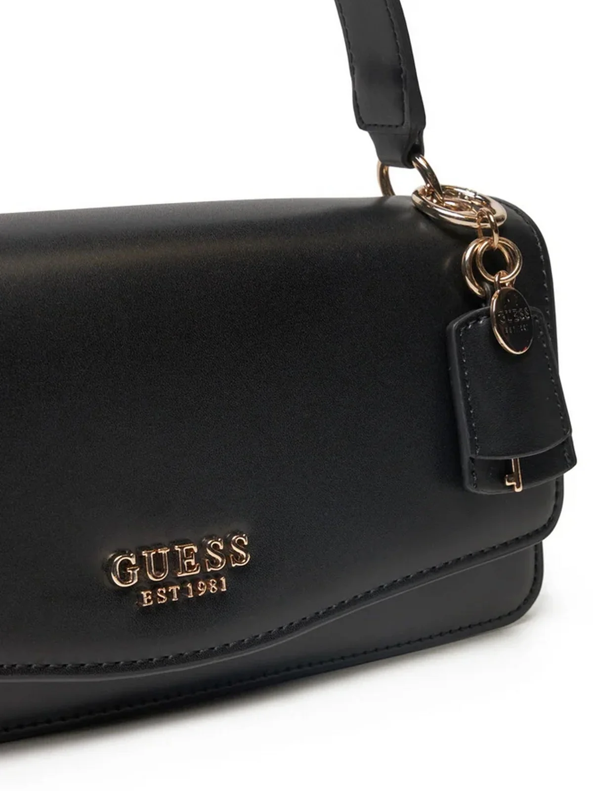 GUESS Borsa Donna ECO EVAINE TOP HANDLE FLAP HWEVG9 53520 BLA Nero - Image 2
