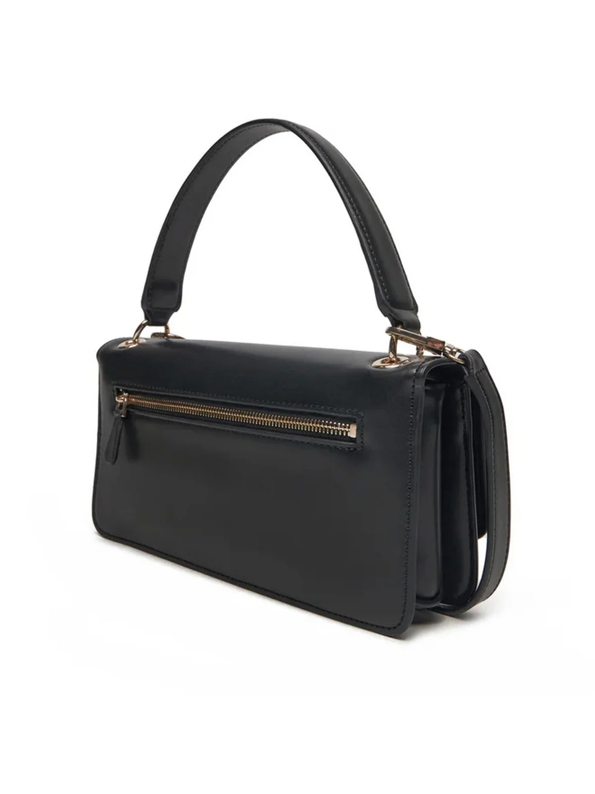 GUESS Borsa Donna ECO EVAINE TOP HANDLE FLAP HWEVG9 53520 BLA Nero - Image 3