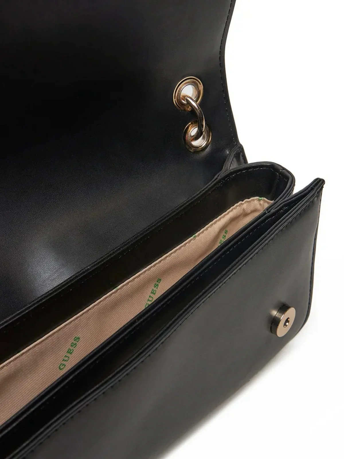 GUESS Borsa Donna ECO EVAINE TOP HANDLE FLAP HWEVG9 53520 BLA Nero - Image 4
