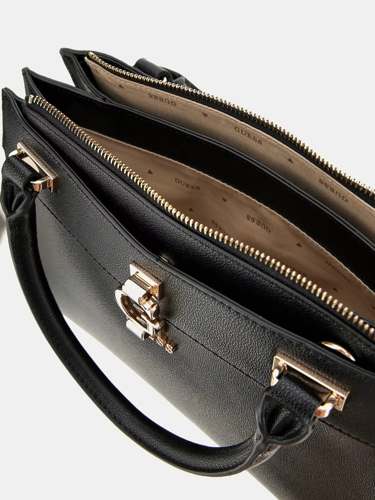 GUESS Borsa Donna Emera Logo Girlfrien HWBG93 31060 BLA Nero - Image 5