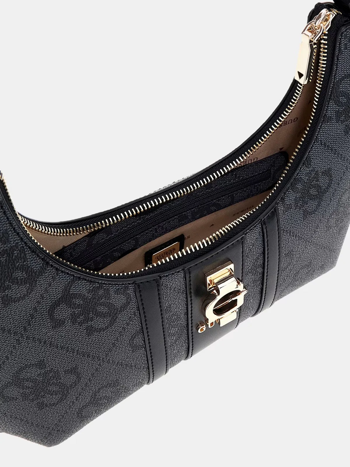 GUESS Borsa Donna ERENIA TOP ZIP SHOULDER BAG HWSO78 38180 CLO COAL LOGO - Image 4