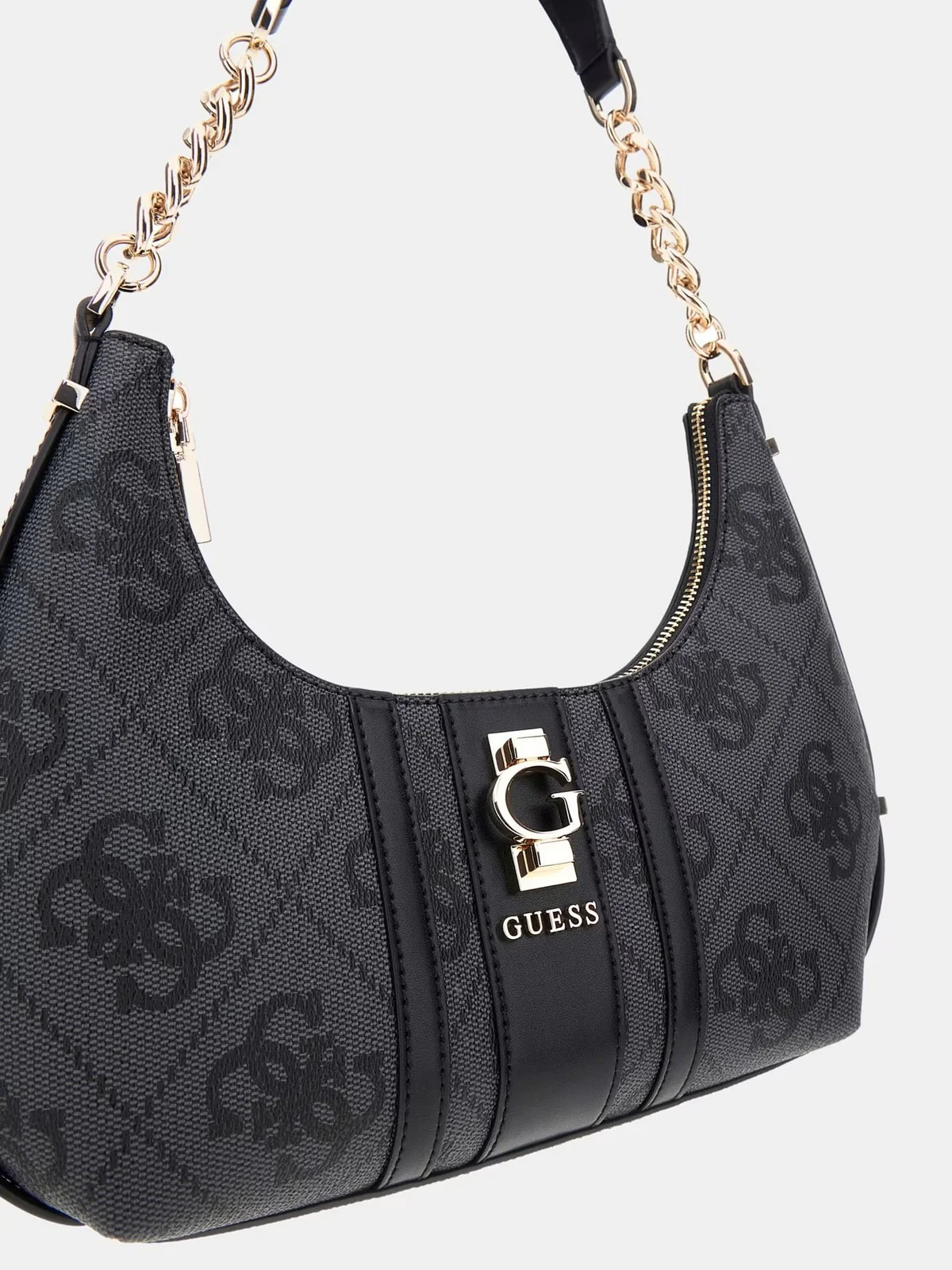 GUESS Borsa Donna ERENIA TOP ZIP SHOULDER BAG HWSO78 38180 CLO COAL LOGO - Image 5