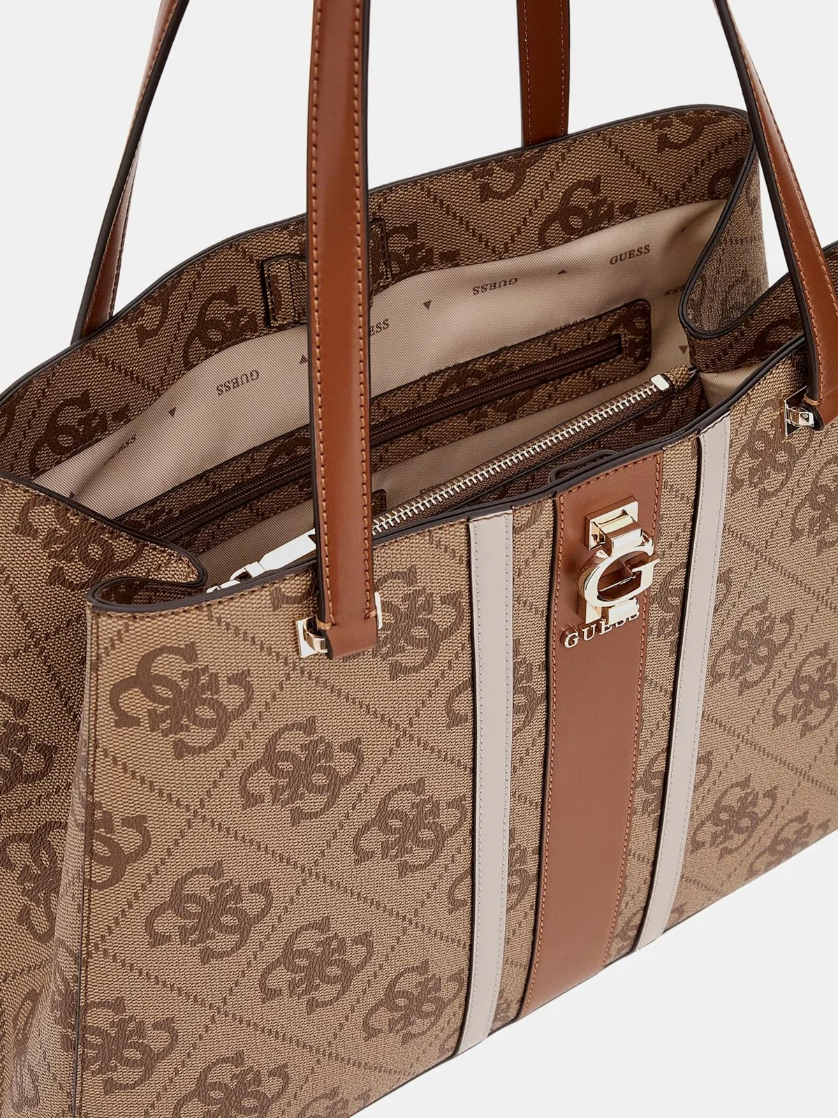 GUESS Borsa Donna ERENIA TOTE HWSO78 38230 LTL LATTE LOGO - Image 5