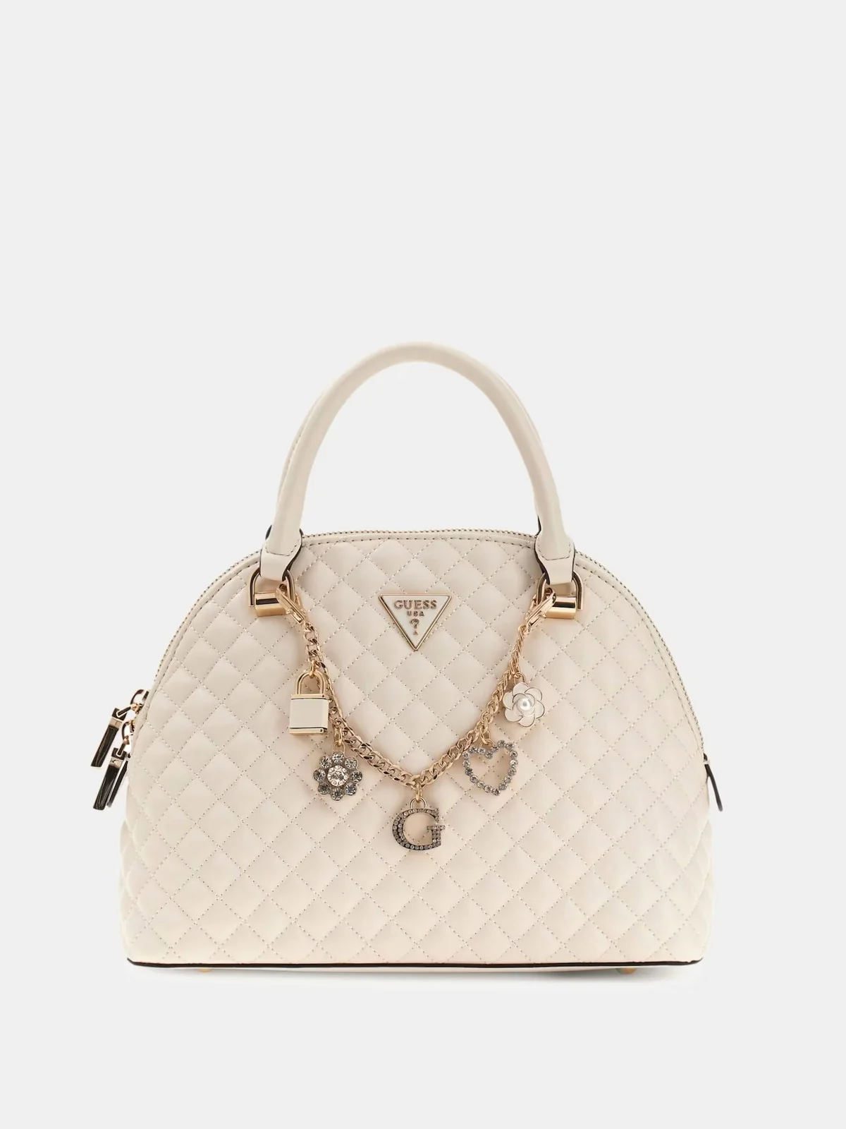 GUESS Borsa Donna EVERLEE DOME SATCHEL HWEG86 79050 OFF off white - Image 2