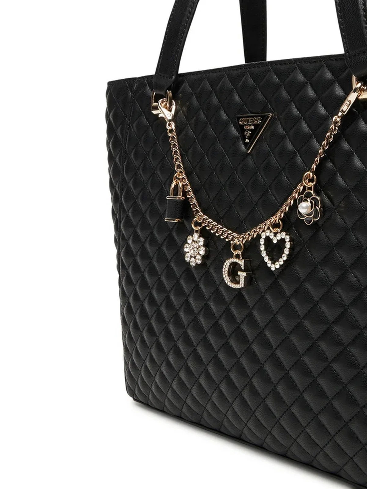 GUESS Borsa Donna EVERLEE NOEL TOTE HWEG86 79250 BLA BLACK - Image 3