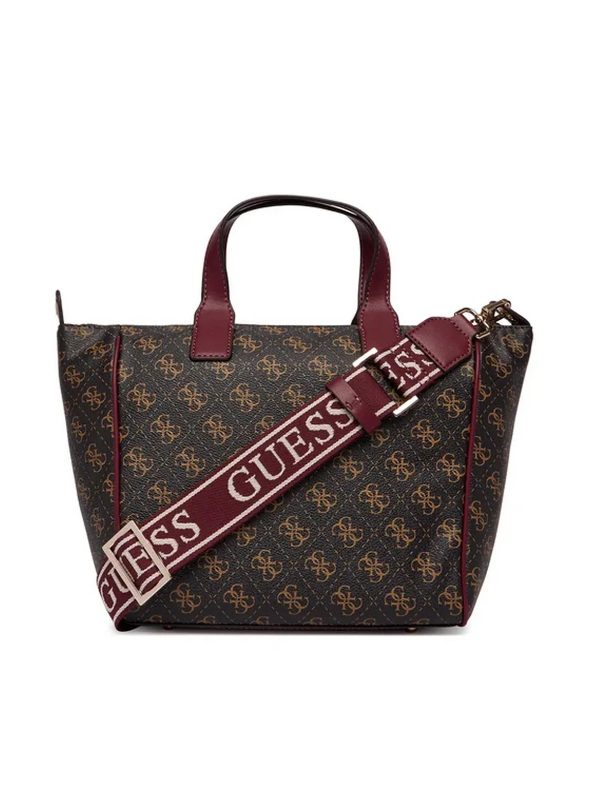GUESS Borsa Donna FOLLIE SMALL TOTE TWLQ96 76019 BNL BROWN LOGO - Image 4