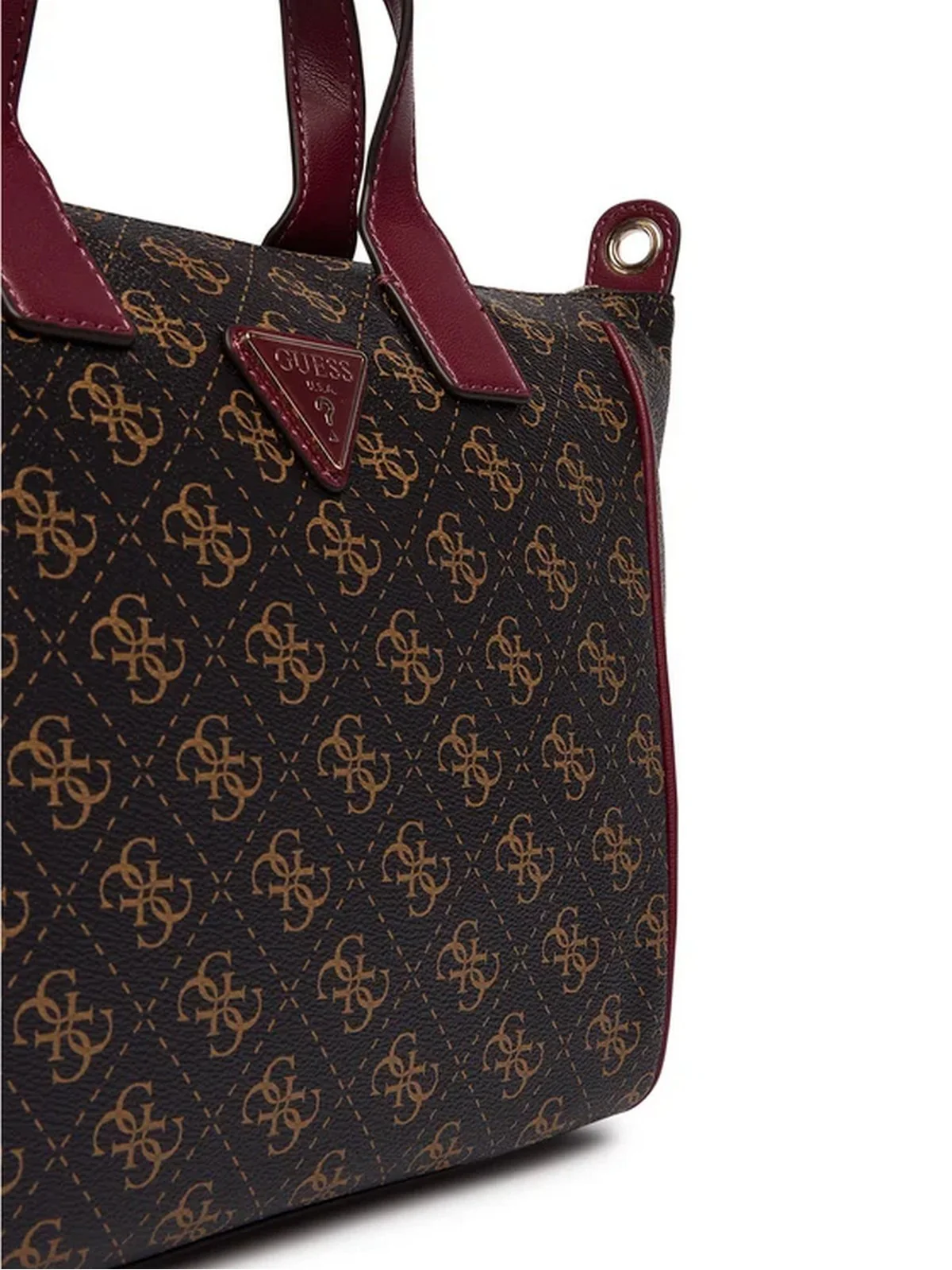 GUESS Borsa Donna FOLLIE SMALL TOTE TWLQ96 76019 BNL BROWN LOGO - Image 5