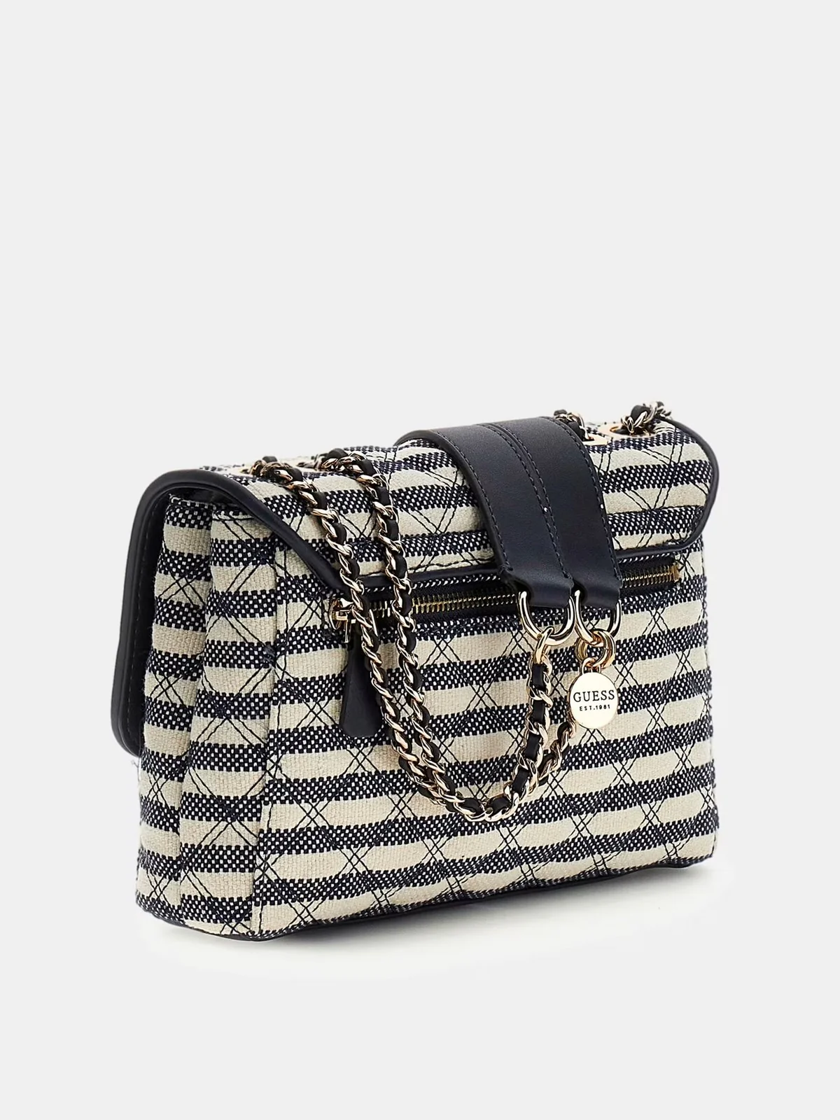 GUESS Borsa Donna GIULLY II 2 COMP CNVRTBLE FLAP HWAG96 73200 NML NAVY MULTI - Image 2