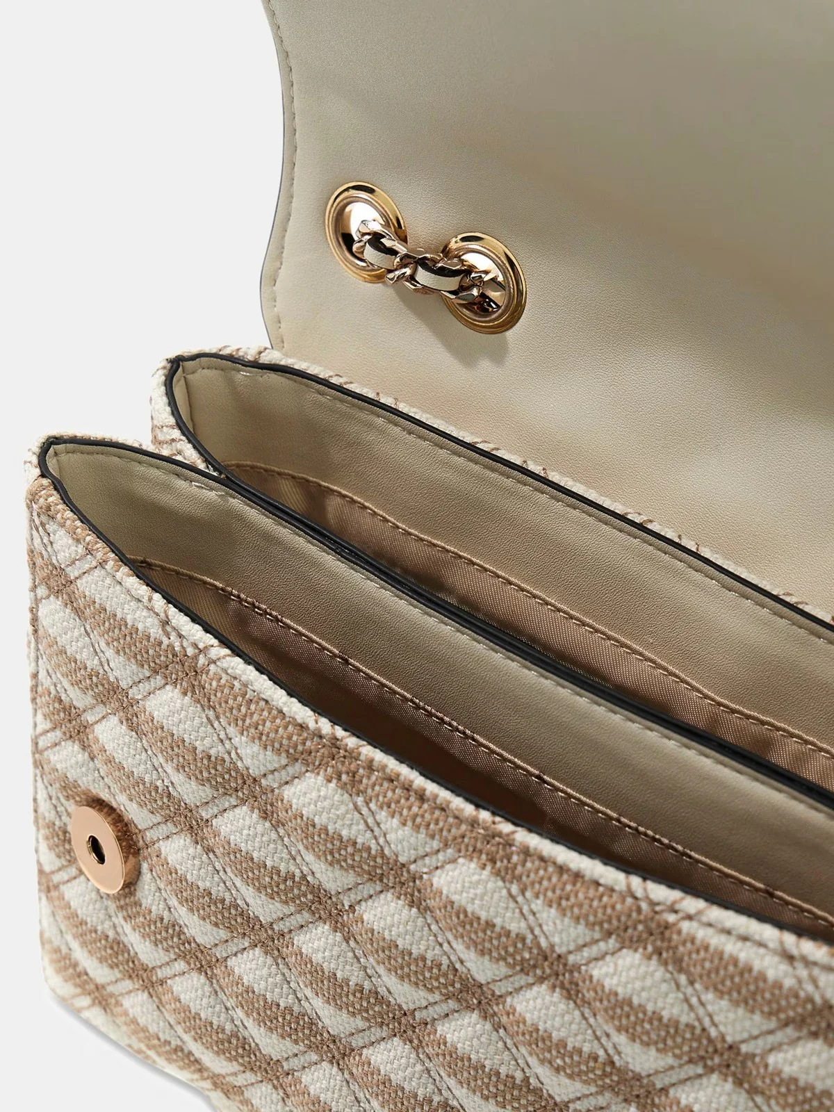 GUESS Borsa Donna GIULLY II 2 COMP CNVRTBLE FLAP HWAG96 73200 TMU TAUPE MULTI - Image 3