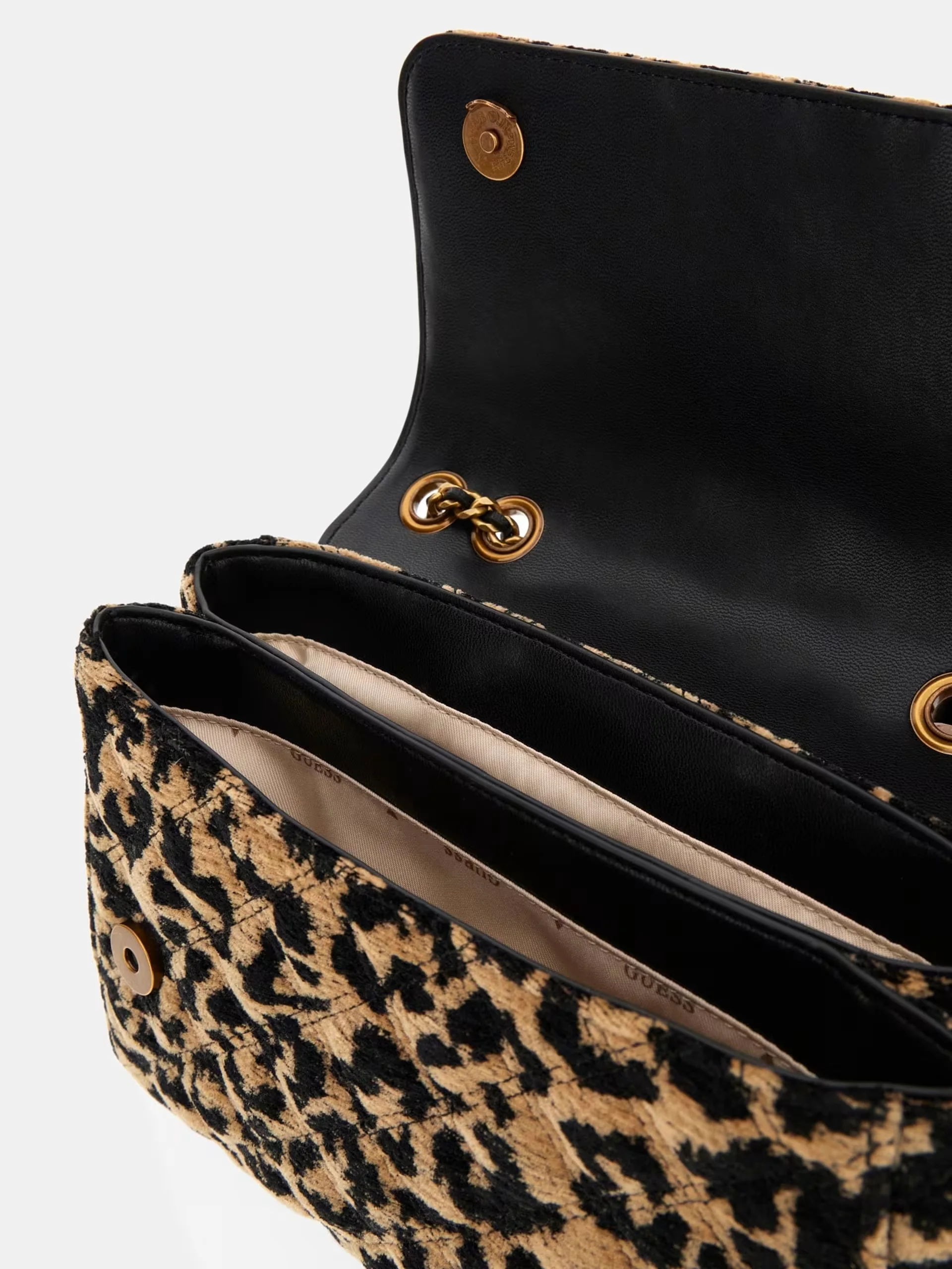 GUESS Borsa Donna GIULLY II 2 COMP CNVRTBLE FLAP HWLG96 73200 DRP DARK LEO - Image 3