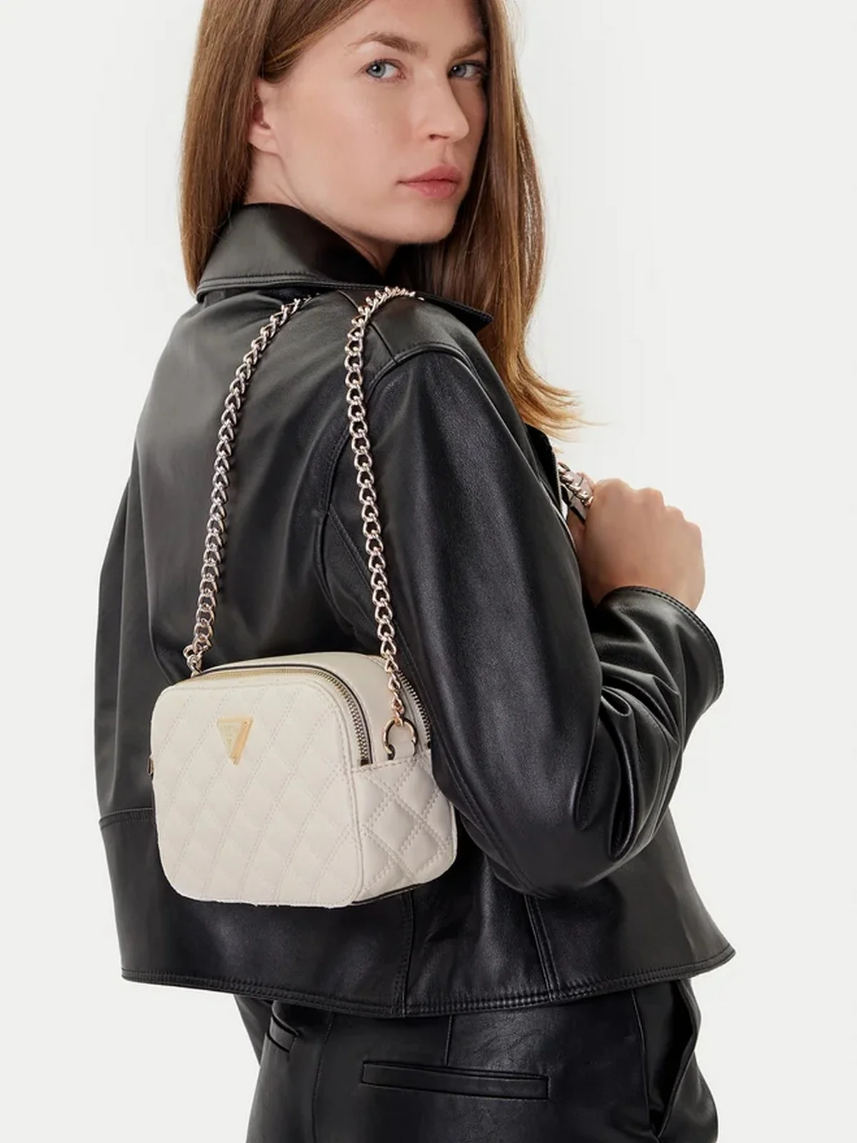 GUESS Borsa Donna GIULLY II CAMERA BAG HWQG96 73140 OFF off white - Image 2