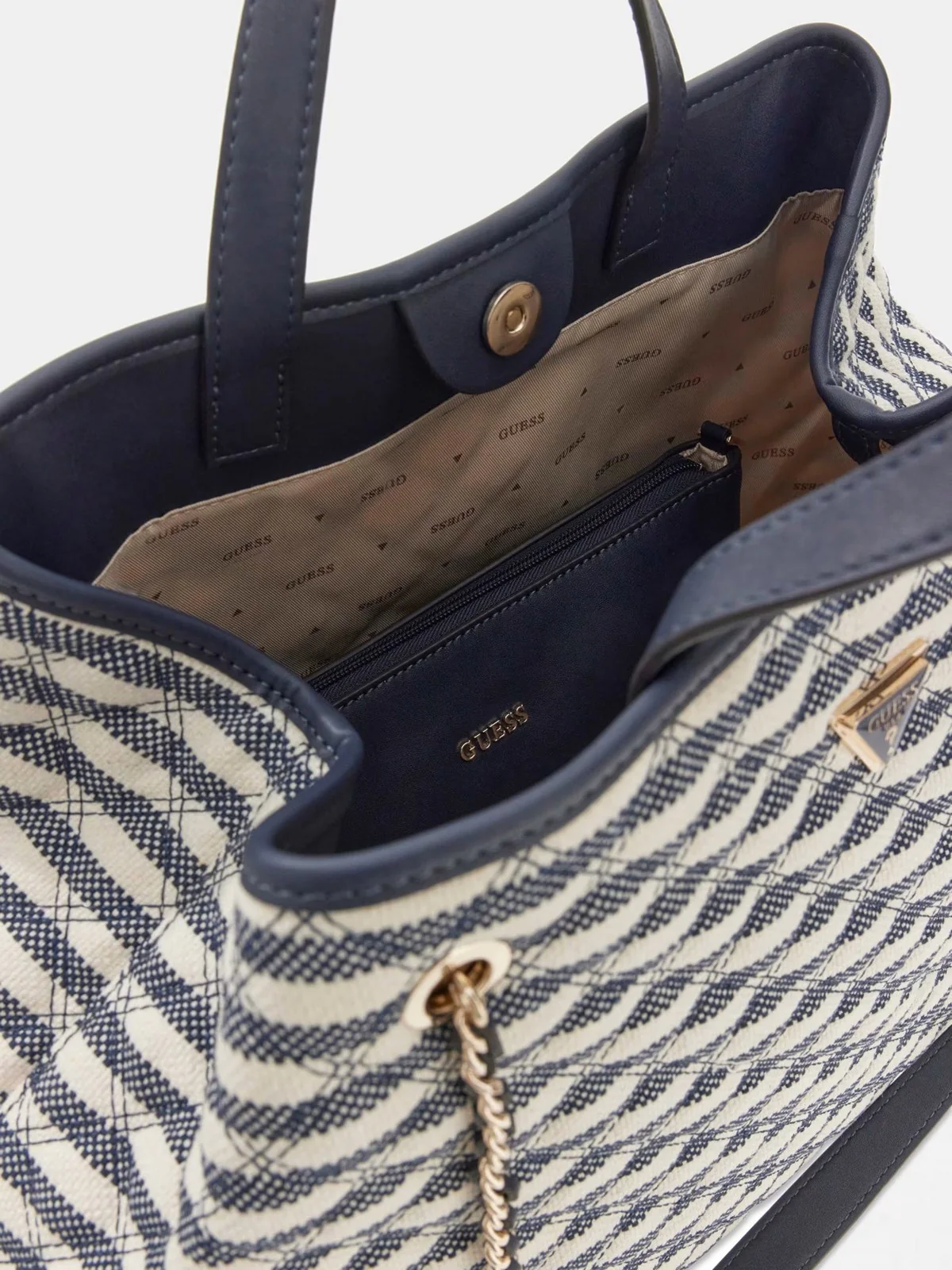 GUESS Borsa Donna GIULLY II LARGE 2 IN 1 TOTE HWAG96 73290 NML NAVY MULTI - Image 4