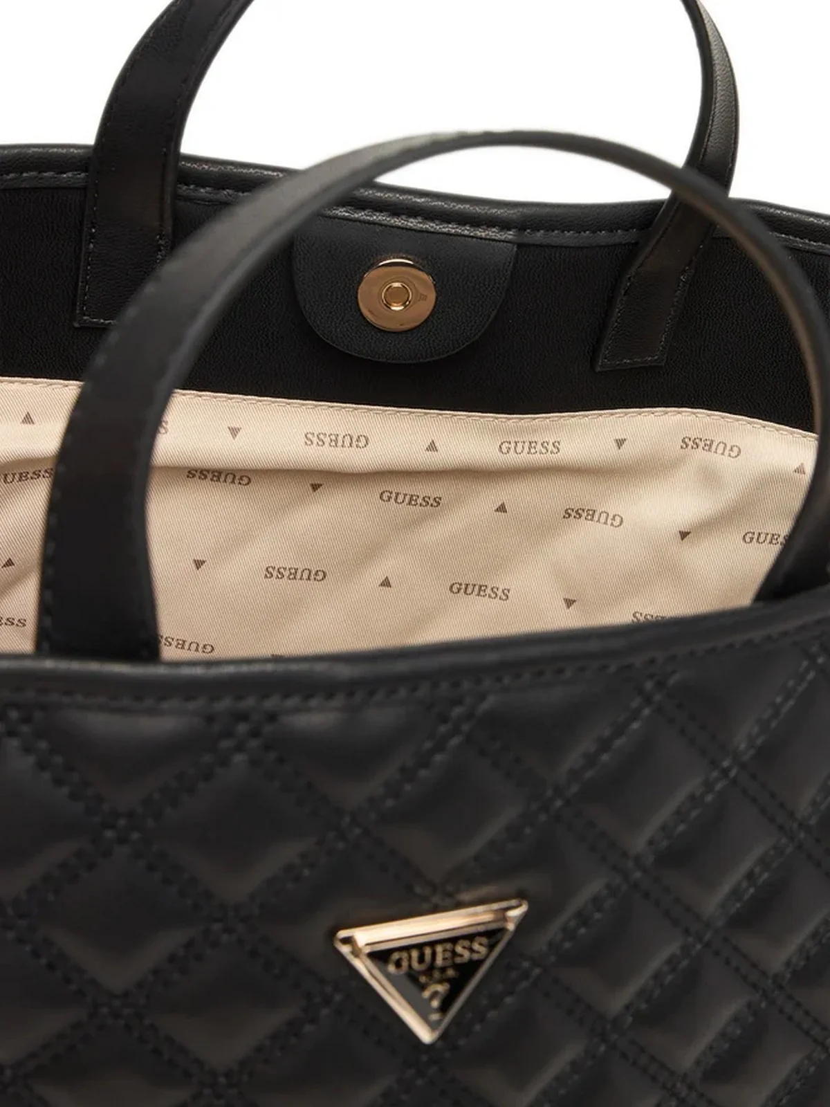GUESS Borsa Donna GIULLY II LARGE 2 IN 1 TOTE HWQG96 73290 BLA BLACK - Image 5