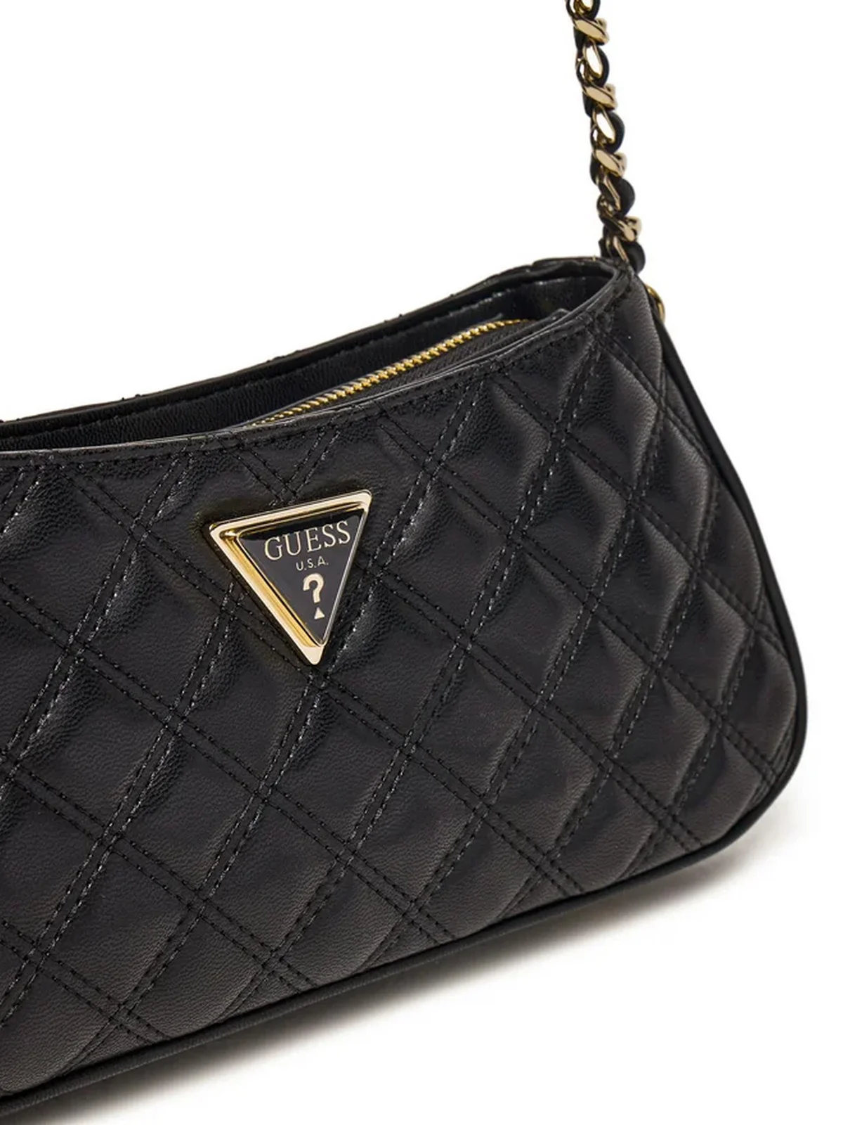 GUESS Borsa Donna GIULLY TOP ZIP SHOULDER BAG HWQG87 48160 BLA Nero - Image 2