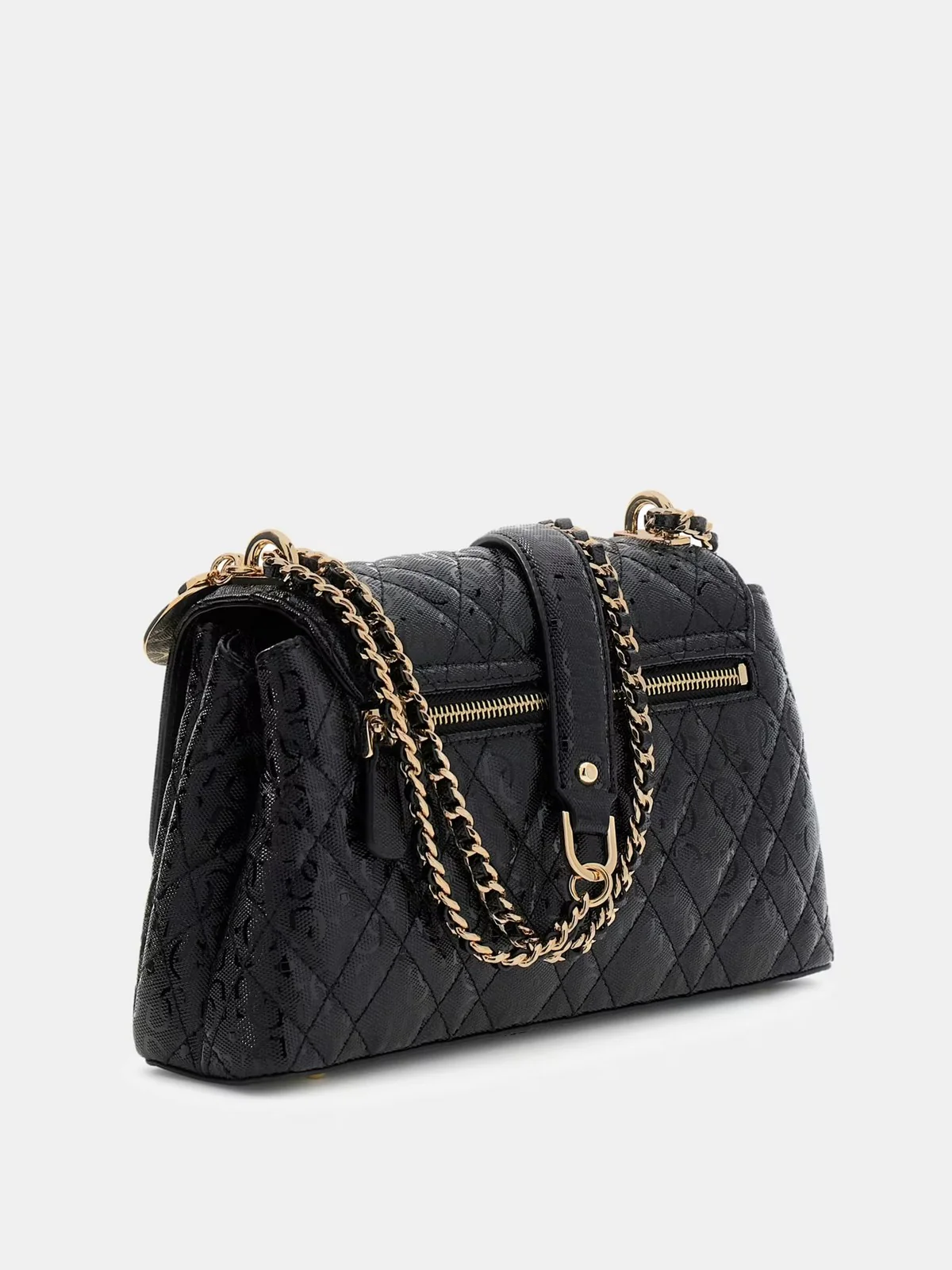 GUESS Borsa Donna ISEMAY CONVERTIBLE XBODY FLAP HWGG96 28210 BLA BLACK - Image 4