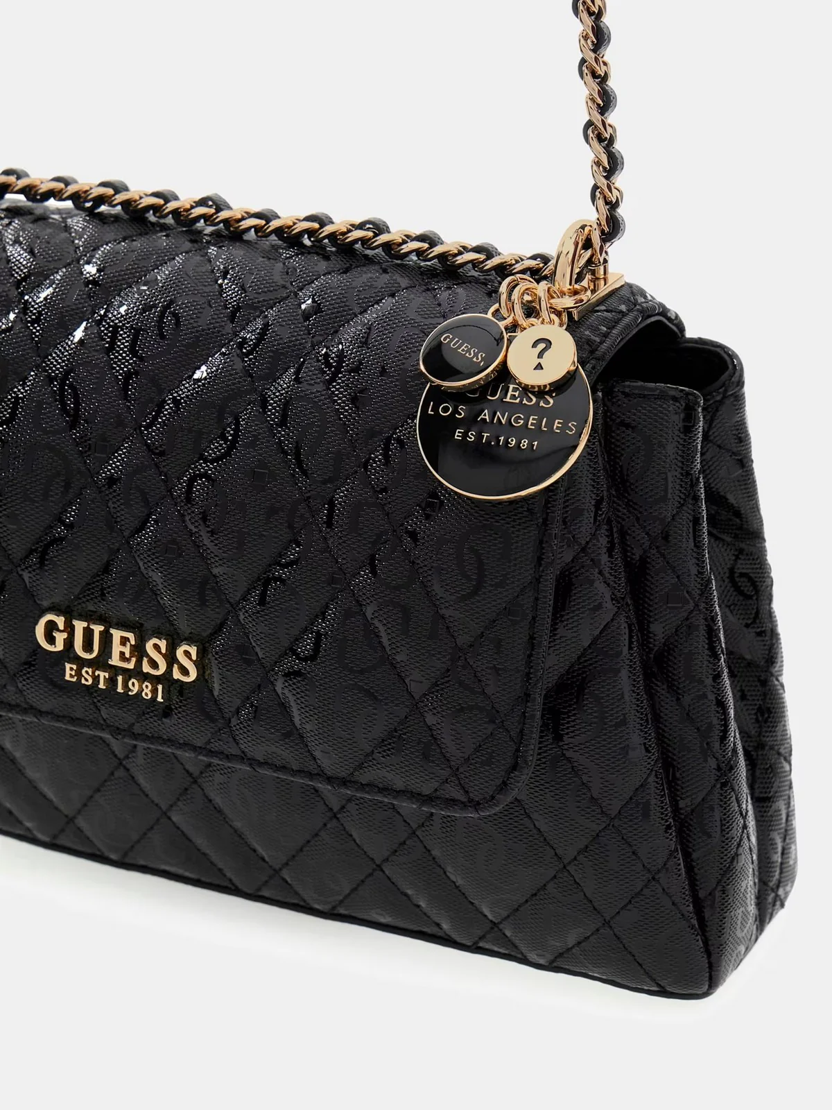 GUESS Borsa Donna ISEMAY CONVERTIBLE XBODY FLAP HWGG96 28210 BLA BLACK - Image 6